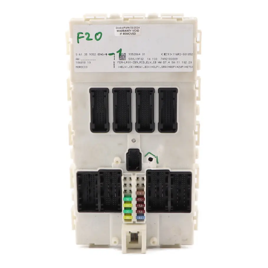 Moduł Sterownik FEM do BMW F20 F21 F22 F30 o numerze 9352864 BMW F20 F21 F22 F30 Moduł Sterownik FEM - SKU 9352864 - Numer Części 9352864