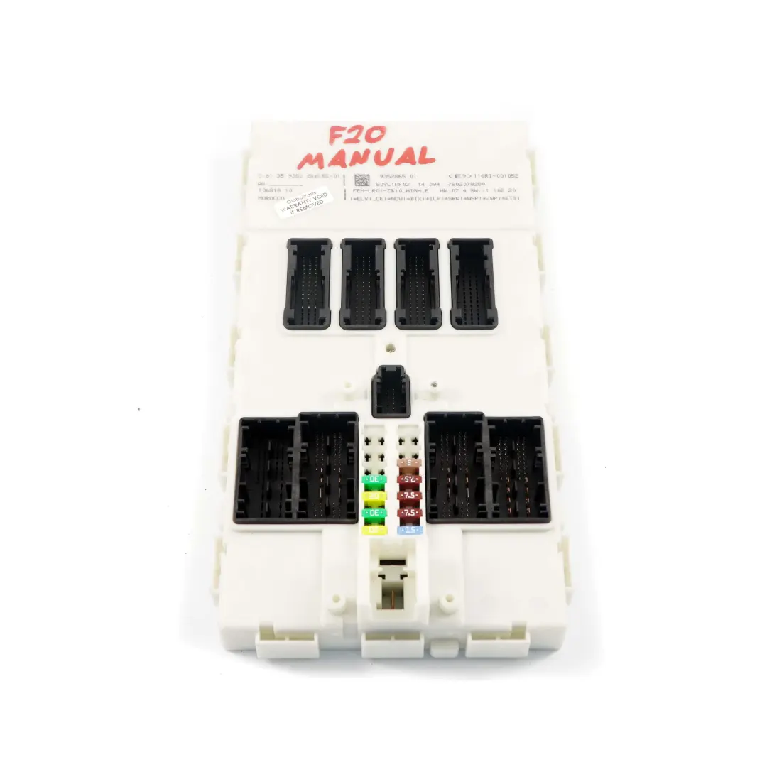 BMW F20 F21 F22 F30 F32 Front Electronic Module Control Unit FEM Manual - SKU 9352865 - Part number 9352865