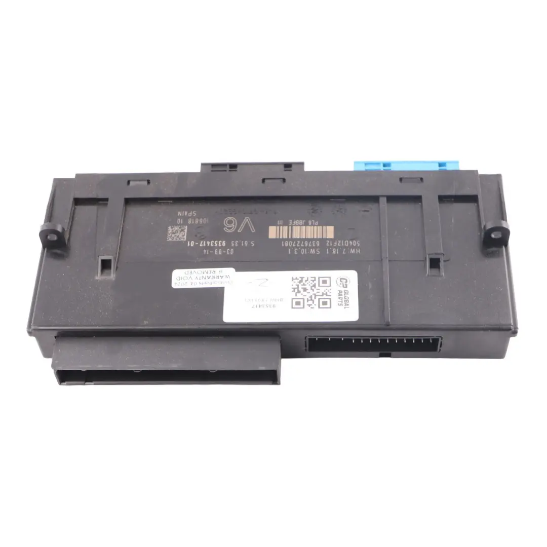 Junction Box BMW F01 LCI PL6 JBBFE III V6 Body Control Module to with Part number 9353417 Junction Box BMW F01 LCI PL6 JBBFE III V6 Body Control Module - SKU 9353417 - Part number 9353417