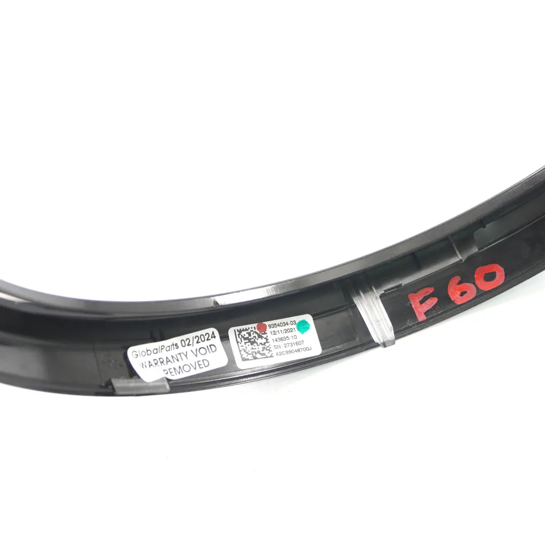  Anneau d'affichage Mini F54 F60 Écran 8,8" Couvercle d'entourage LED - SKU 9354034 - Numéro de pièce 9354034