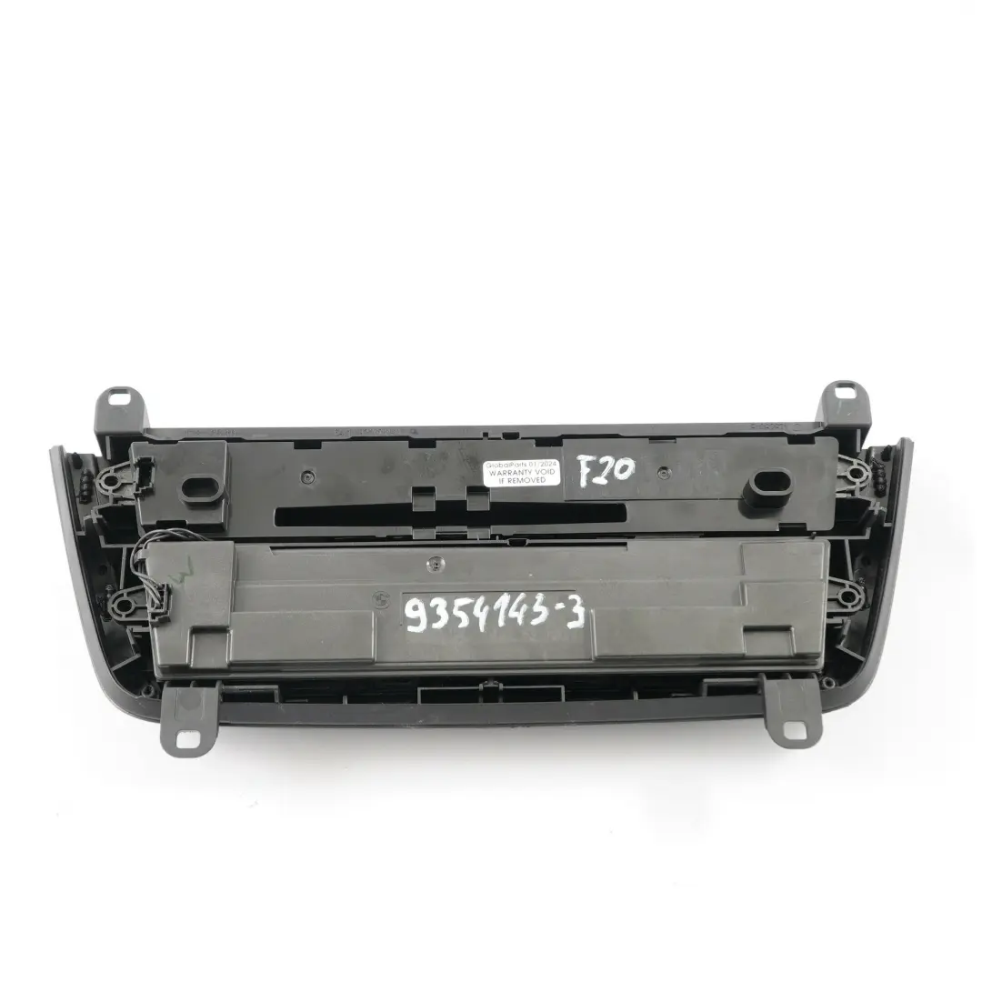 BMW F20 F21 F22 F30 F31 Air Conditioning Radio CD Control Panel - SKU 9354143 - Part number 9354143