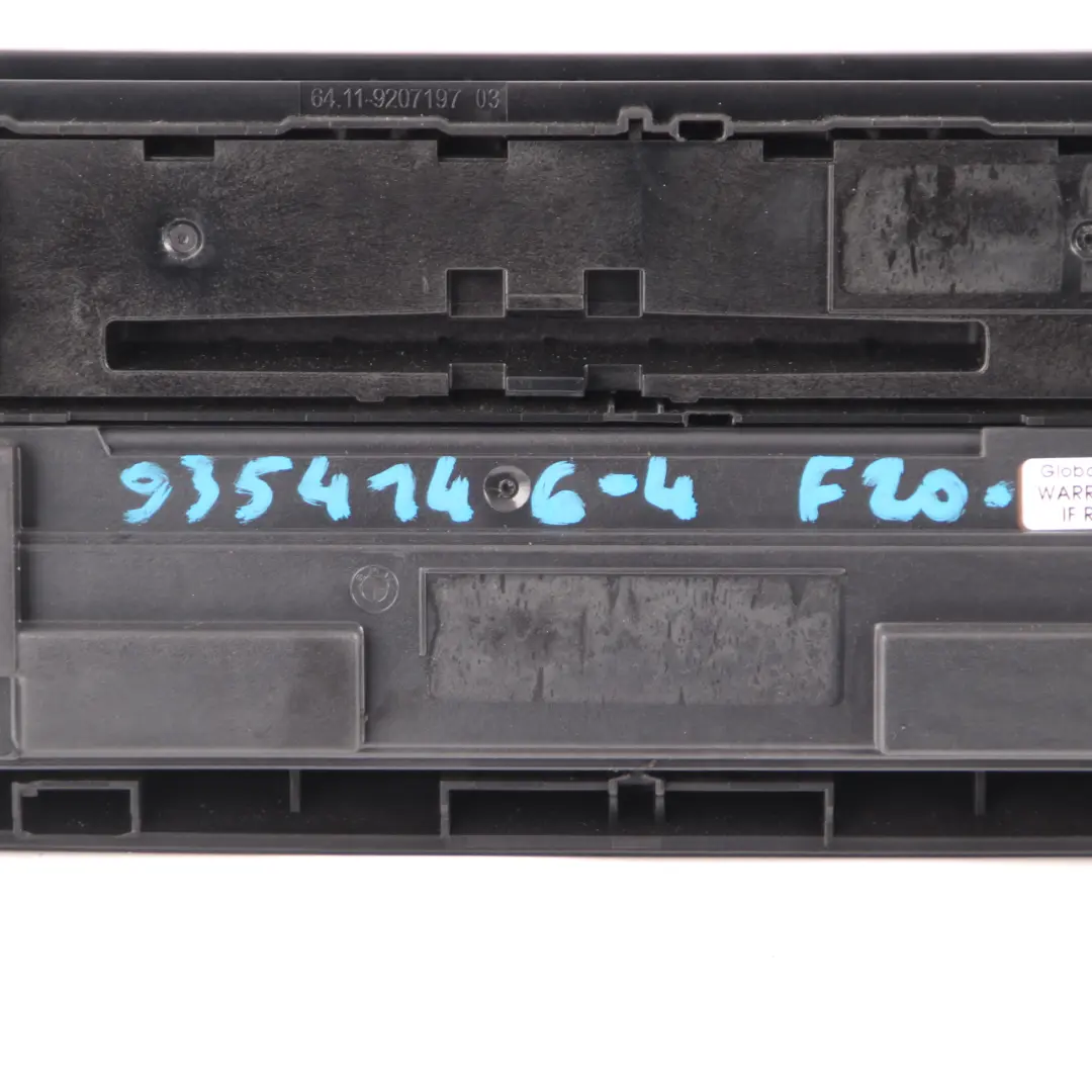 Pannello Aria Condizionata BMW F20 F30 Controllo A/C Radio Lettore CD per con numero di parte 9354144 Pannello Aria Condizionata BMW F20 F30 Controllo A/C Radio Lettore CD - SKU 9354144-1 - Numero di parte 9354144