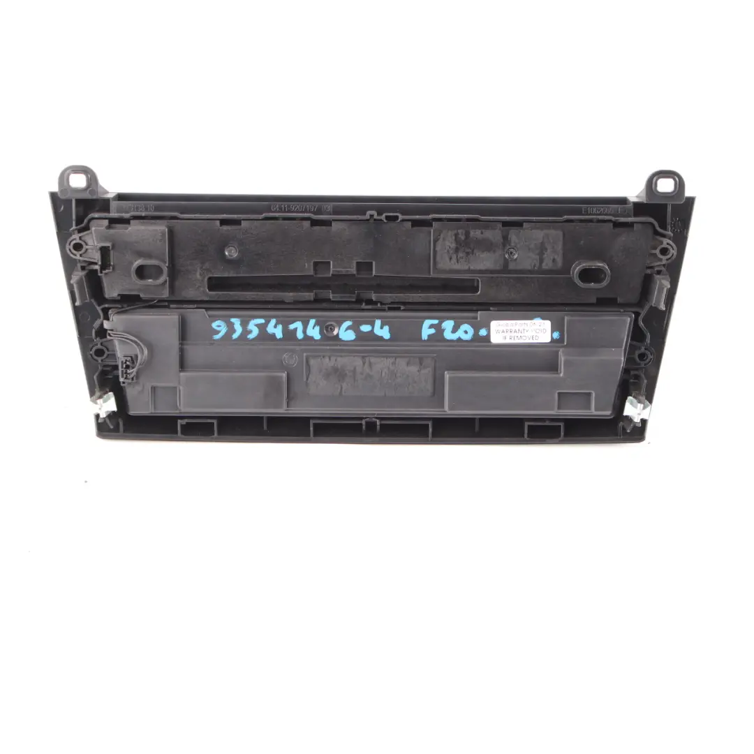Panel De Aire Acondicionado BMW F20 F30 Control A/C Radio CD Player para con número de pieza 9354144 Panel De Aire Acondicionado BMW F20 F30 Control A/C Radio CD Player - SKU 9354144-1 - Número de pieza 9354144
