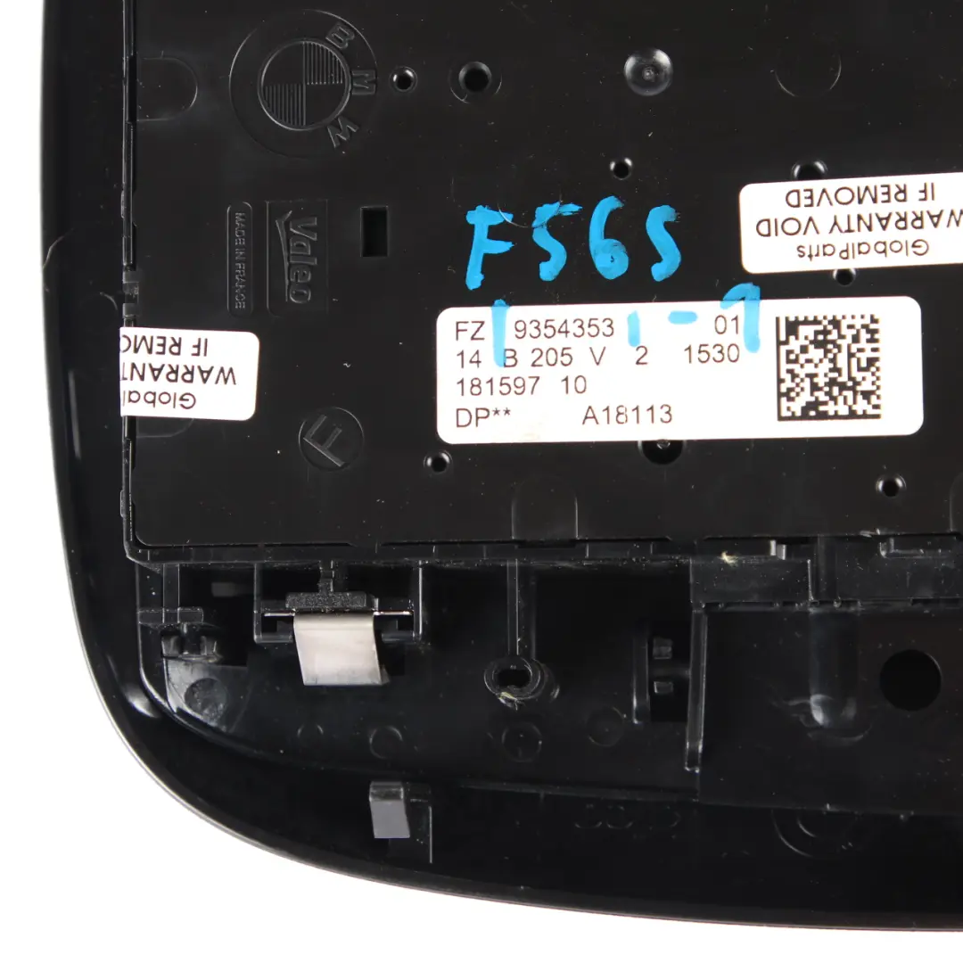 Switch Roof Function Centre Light Control Headliner to Mini F55 F56 with Part number 9354353 Mini F55 F56 Switch Roof Function Centre Light Control Headliner - SKU 9354353-1 - Part number 9354353