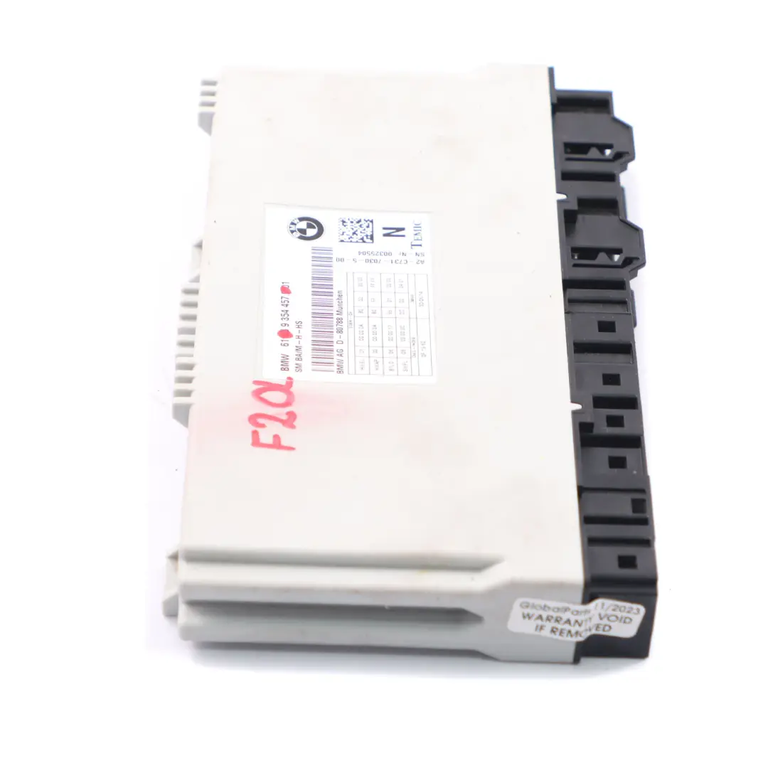 Unidad de Control del Asiento Delantero Módulo ECU para BMW F20 F30 F31 F32 con número de pieza 9354457 BMW F20 F30 F31 F32 Unidad de Control del Asiento Delantero Módulo ECU - SKU 9354457 - Número de pieza 9354457