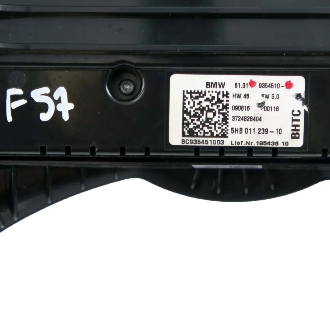 Bouton de commande de climatisation automatique pour Mini Cooper F55 F56 F57 à propos du numéro de pièce 9354510 Mini Cooper F55 F56 F57 Bouton de commande de climatisation automatique - SKU 9354510 - Numéro de pièce 9354510