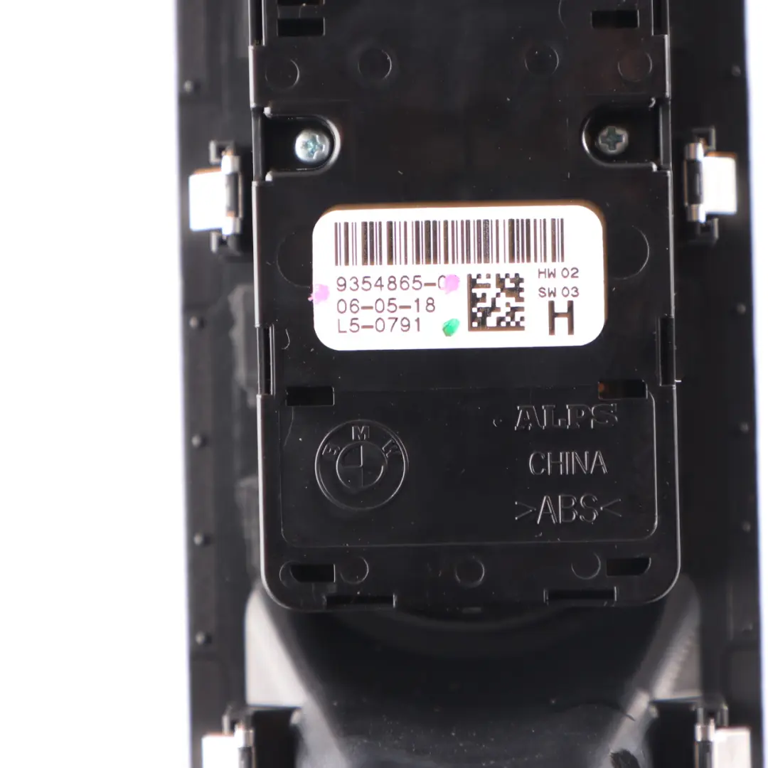 Window Lifter Switch Driver's Side Panel Chrome to Mini Countryman F60 with Part number 9354865 Mini Countryman F60 Window Lifter Switch Driver's Side Panel Chrome - SKU 9354865 - Part number 9354865