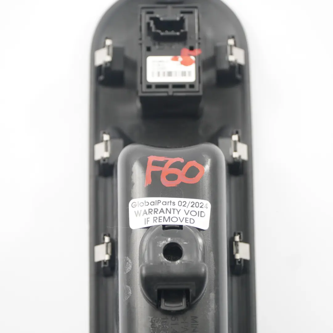 Interruttore alzacristalli Pulsante Cromo Lato Passeggero Anteriore per Mini F60 con numero di parte 9354866 Mini F60 Interruttore alzacristalli Pulsante Cromo Lato Passeggero Anteriore - SKU 9354866-5 - Numero di parte 9354866