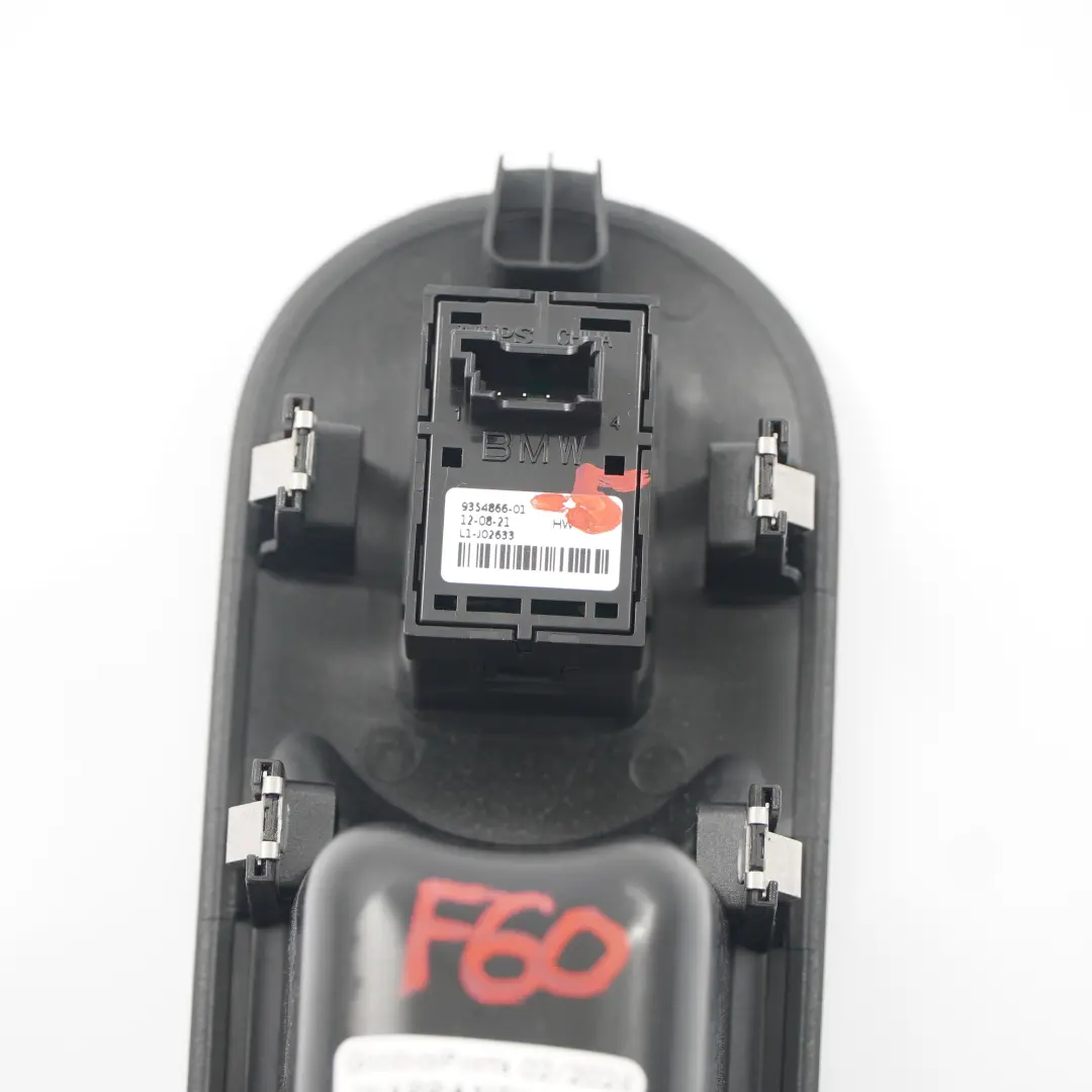 Interruttore alzacristalli Pulsante Cromo Lato Passeggero Anteriore per Mini F60 con numero di parte 9354866 Mini F60 Interruttore alzacristalli Pulsante Cromo Lato Passeggero Anteriore - SKU 9354866-5 - Numero di parte 9354866