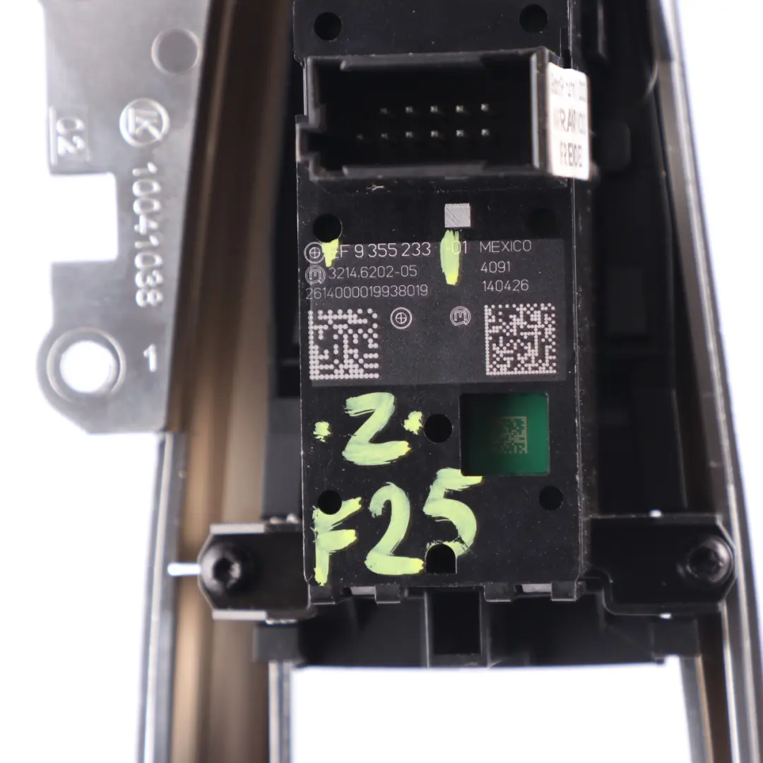 BMW F25 F10 F12 Electric Parking Brake Switch Frame EMF Auto Hold Trim - SKU 9355233 - Part number 9355233