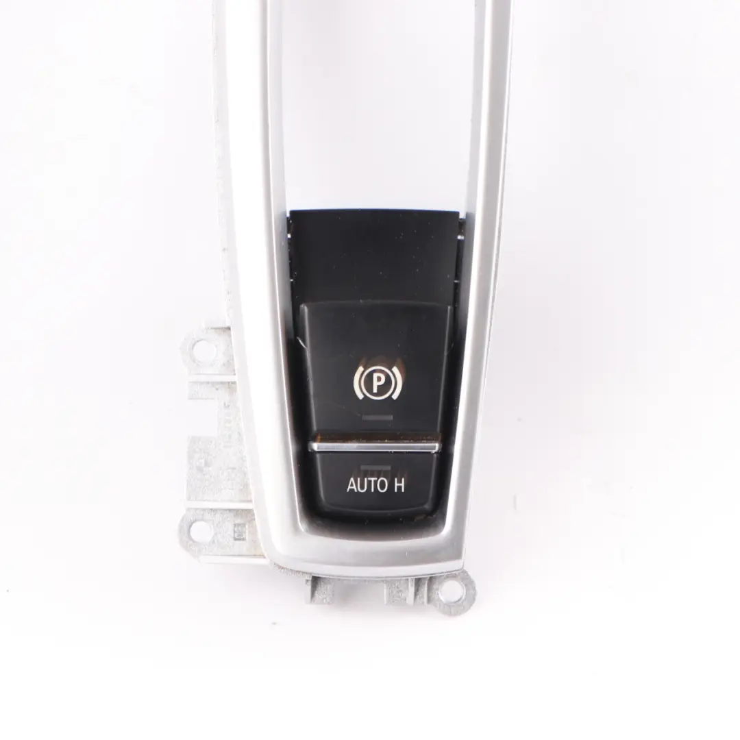 Parking Brake Switch Frame EMF Auto Hold Trim to BMW F25 F10 F12 Electric with Part number 9355233 BMW F25 F10 F12 Electric Parking Brake Switch Frame EMF Auto Hold Trim - SKU 9355233 - Part number 9355233