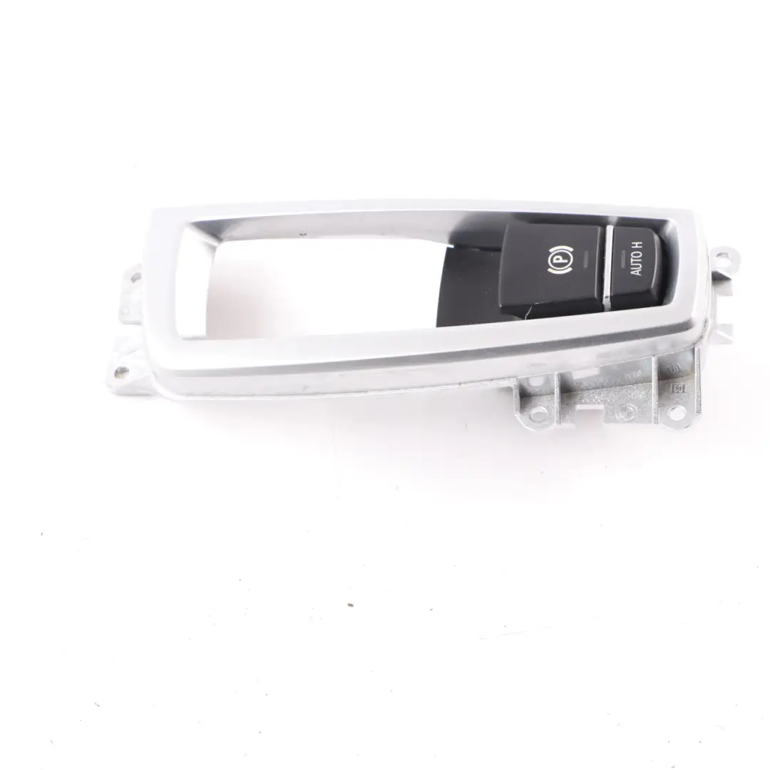 Parking Brake Switch Frame EMF Auto Hold Trim to BMW F25 F10 F12 Electric with Part number 9355233 BMW F25 F10 F12 Electric Parking Brake Switch Frame EMF Auto Hold Trim - SKU 9355233 - Part number 9355233