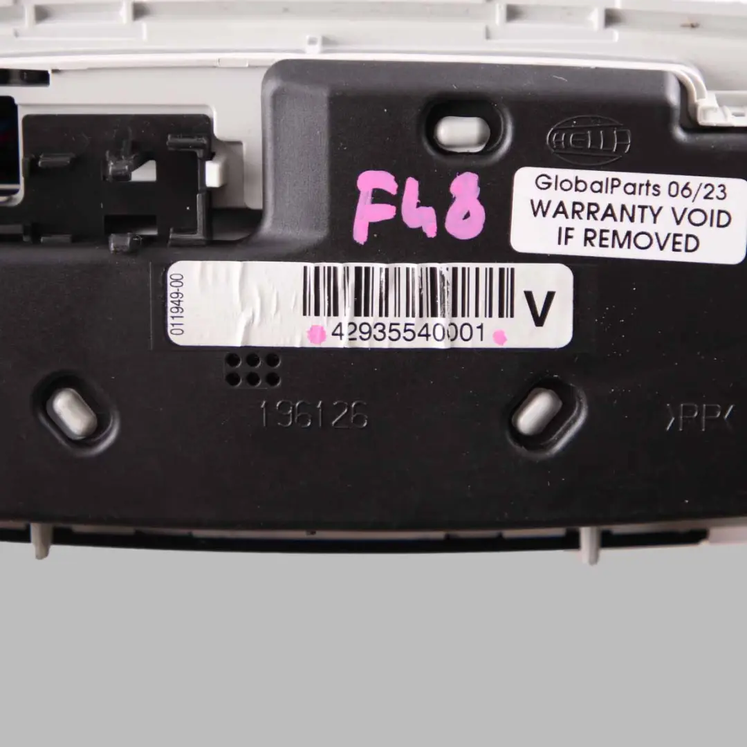 Dachleuchte BMW X1 F48 X2 F39 F45 Beleuchtung Vorne Leselampe Schalter  - SKU 9355400 - Teilenummer 9355400