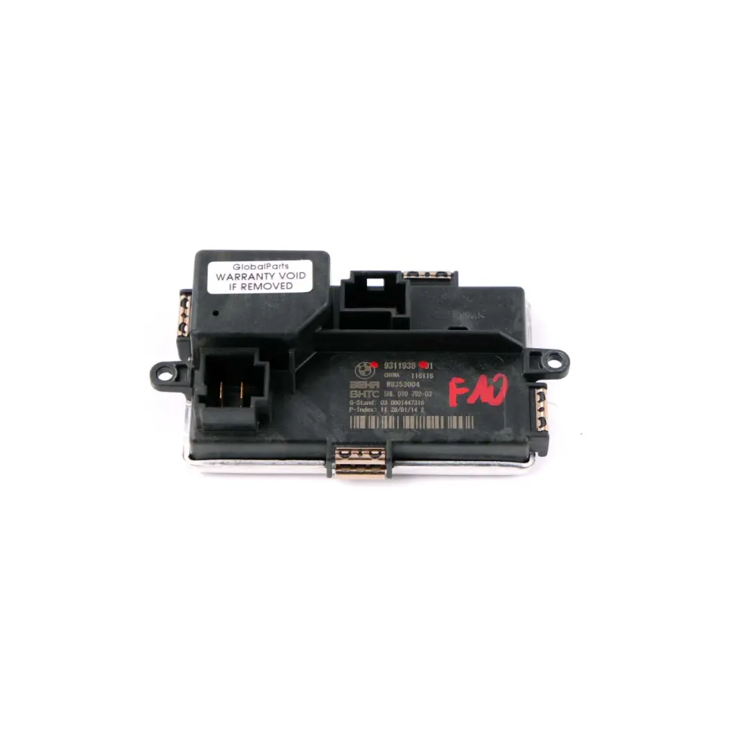 BMW F01 F07 F10 F11 F12 F13 Blower Regulator Heater Blow Resistor Motor 9311938 - SKU 9355981 - Part number 9355981