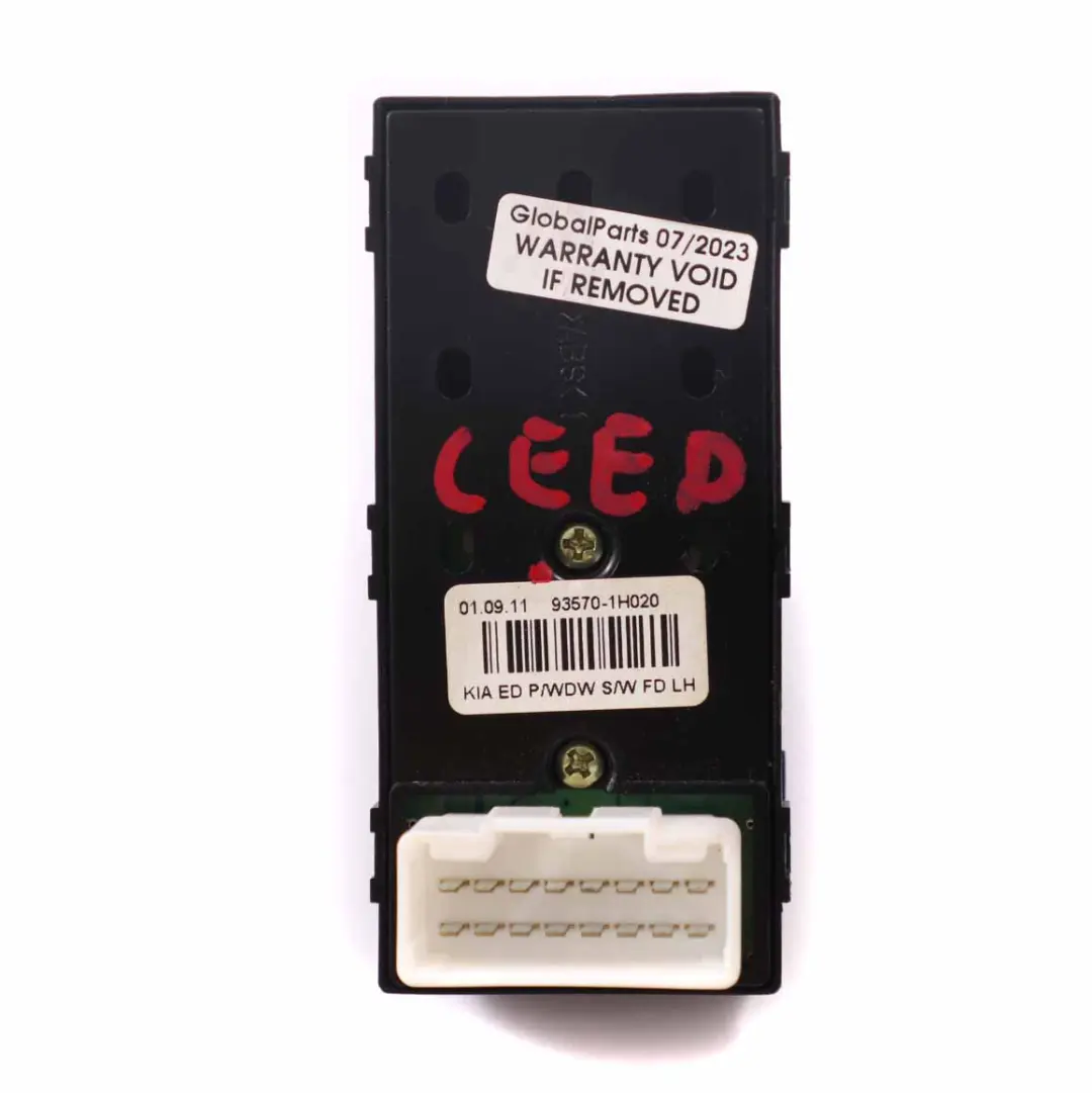 Kia Ceed ED MK1 Interruttore alzacristalli anteriore lato guida - SKU 93570-1H020 - Numero di parte 93570-1H020