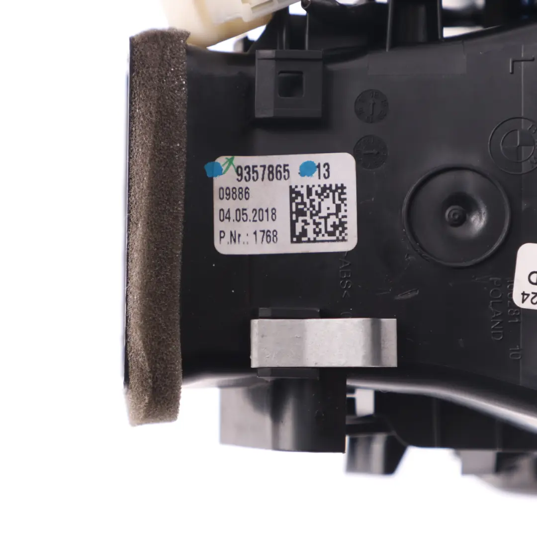  Rejilla de ventilación trasera BMW G30 G31 G32 GT Consola central - SKU 9357865 - Número de pieza 9357865