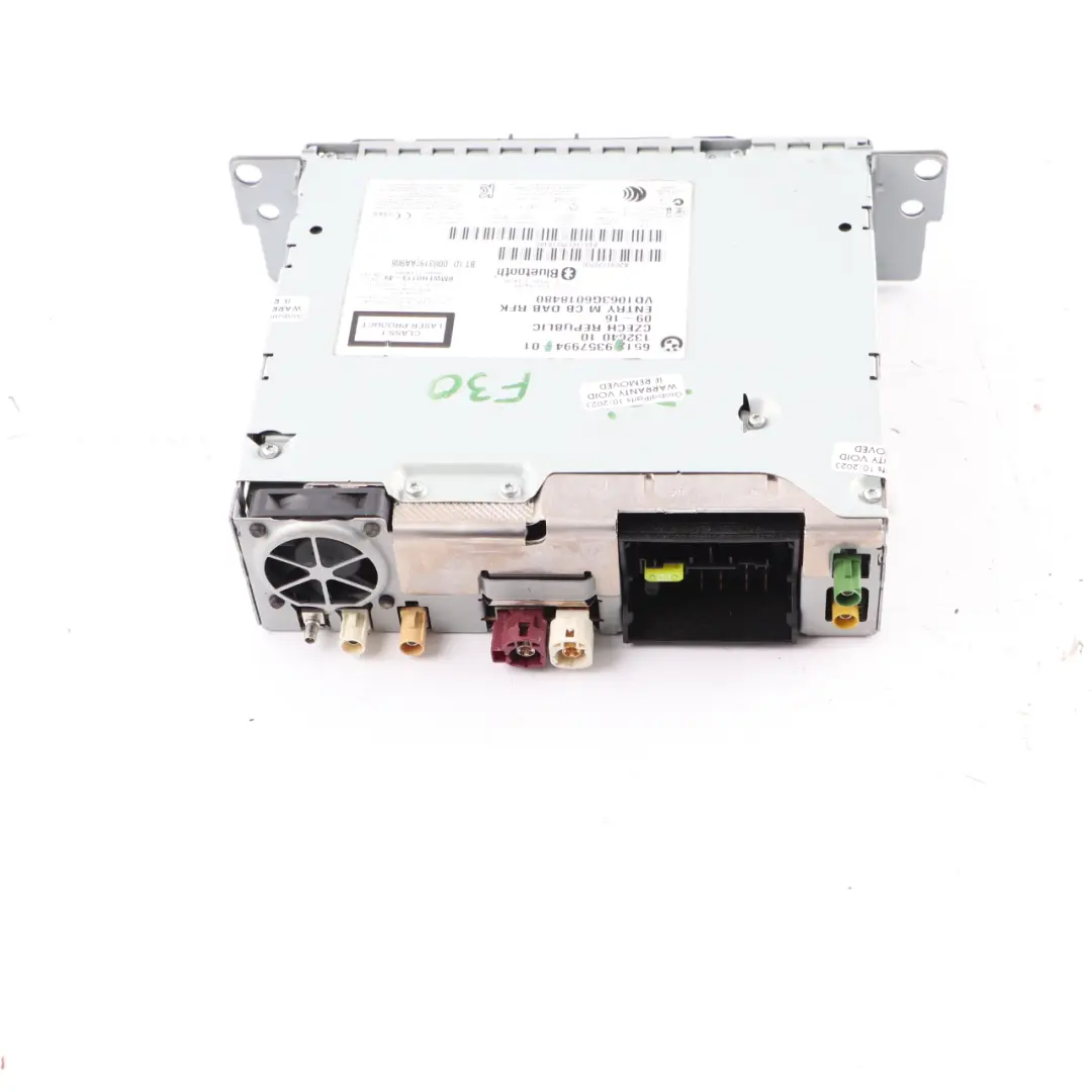 Radio Professional CD Bluetooth Player Head Unit to BMW F30 F31 F32 with Part number 9357994 BMW F30 F31 F32 Radio Professional CD Bluetooth Player Head Unit - SKU 9357994 - Part number 9357994