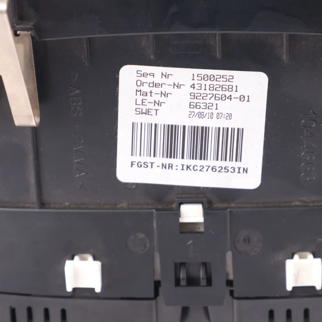  Instrument Cluster BMW F07 F10 F11 F25 Speedo Clocks Diesel Automatic 9227604 - SKU 9358983 - Part number 9358983