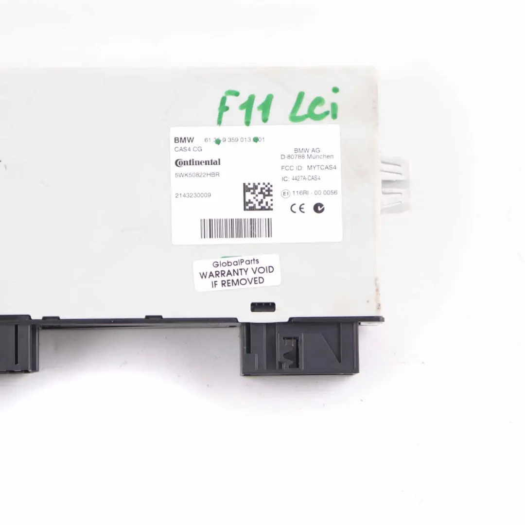  Control Unit BMW F01 F02 F07 F10 F11 CAS4 Key Reading Module - SKU 9359013 - Part number 9359013