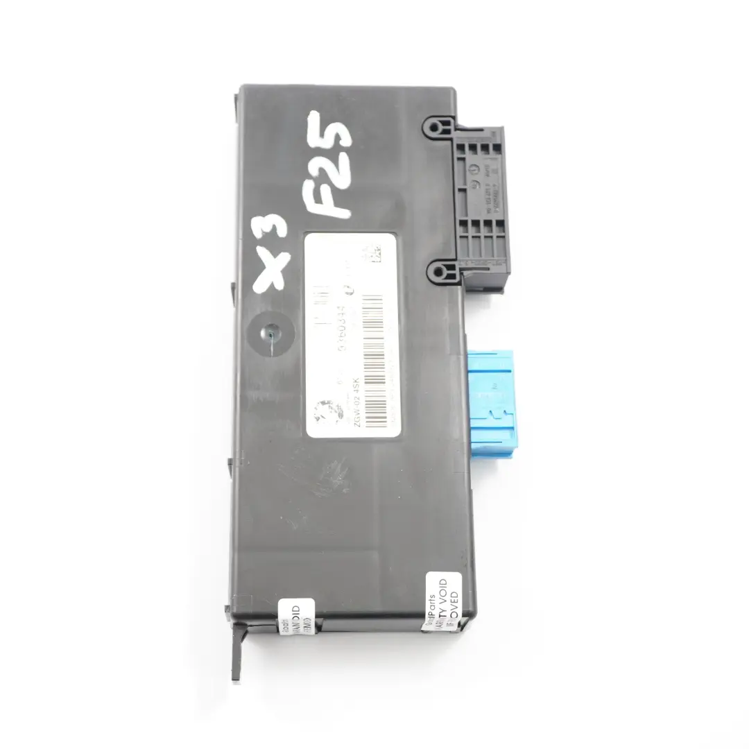 BMW X3 F25 Zentrales Gateway Modul Steuergerät Lear ZGW-02 4SK - SKU 9360344 - Teilenummer 9360344