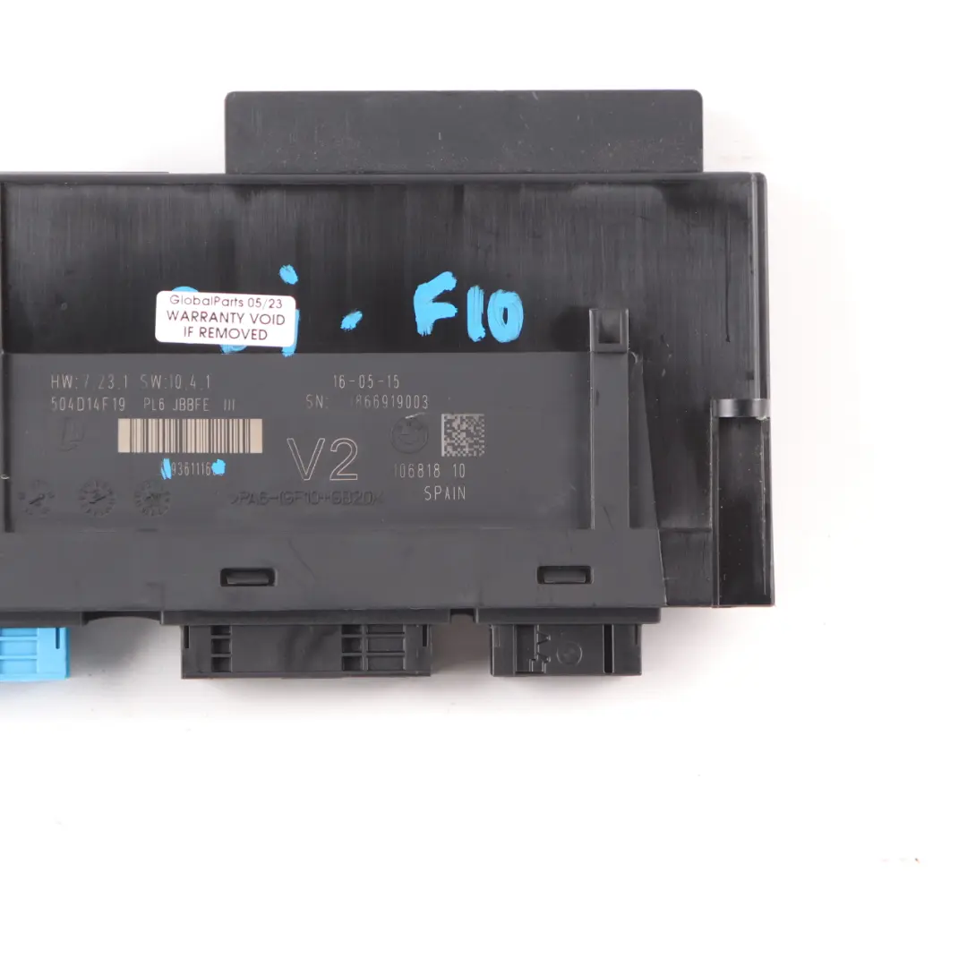 BMW F10 LCI Módulo de Control de Carrocería Unidad ECU JBBFEIII V2 PL6 - SKU 9361116 - Número de pieza 9361116