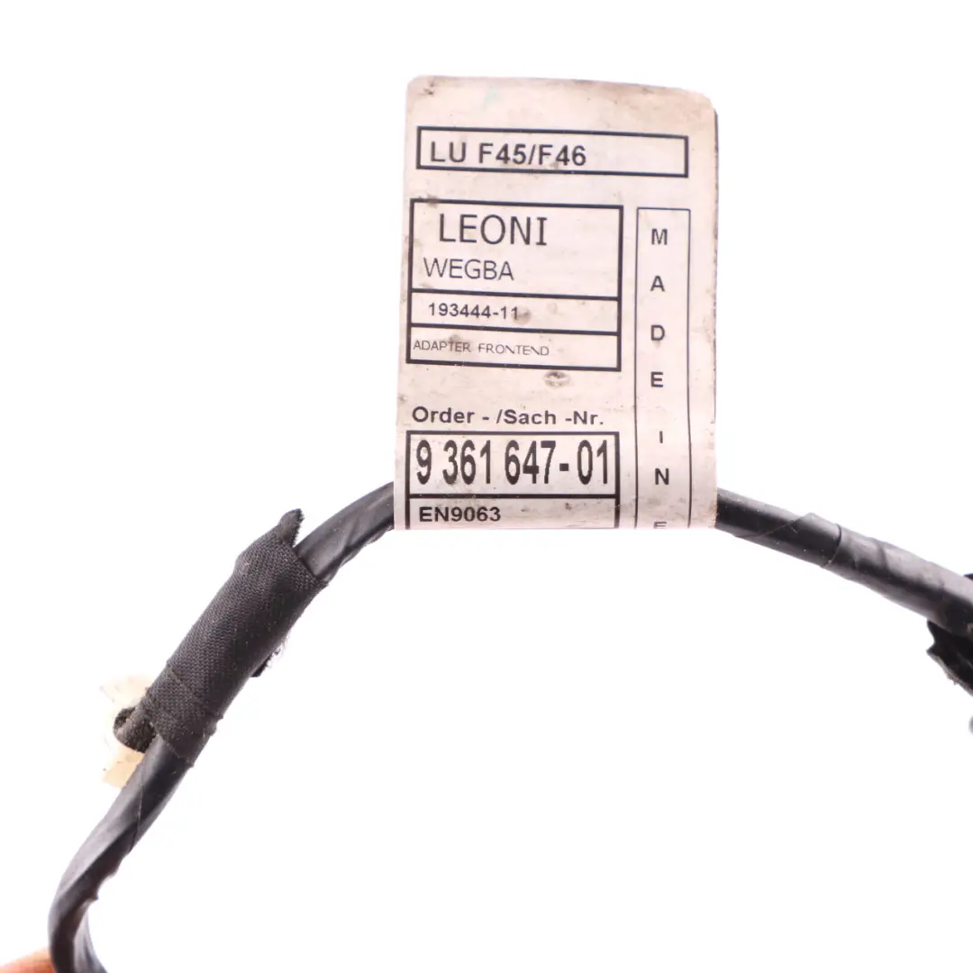 BMW F45 Parking Sensor Wiring Front Bumper PDC Loom Cable Harness - SKU 9361647 - Part number 9361647