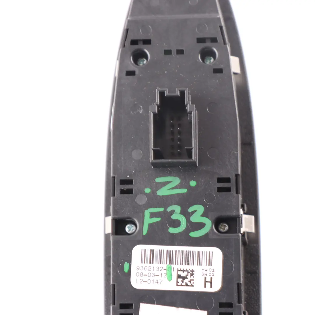Window Lifter Switch BMW F23 F33 Driver's Side Door Control Panel Unit to with Part number 9362132 Window Lifter Switch BMW F23 F33 Driver's Side Door Control Panel Unit - SKU 9362132 - Part number 9362132