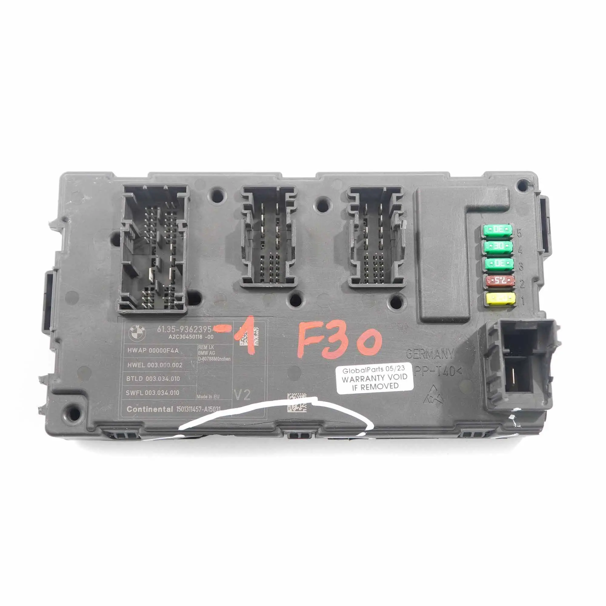 REM Control Unit BMW F20 F30 F31 F34 Electrical Body Control Module V2 9362395