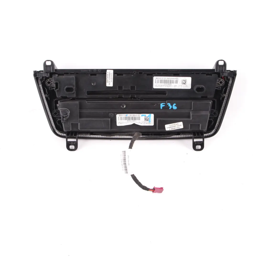  Panneau de Commutateur BMW F20 LCI F30 Climatisation Automatique Radio Player - SKU 9363546-1 - Numéro de pièce 9363546