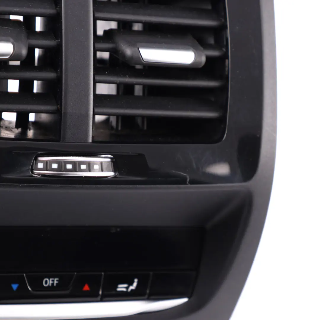 Centre Console Fresh Air Vent Grille Nozzle Trim to BMW X3 G01 Rear with Part number 9363822 BMW X3 G01 Rear Centre Console Fresh Air Vent Grille Nozzle Trim - SKU 9363822 - Part number 9363822