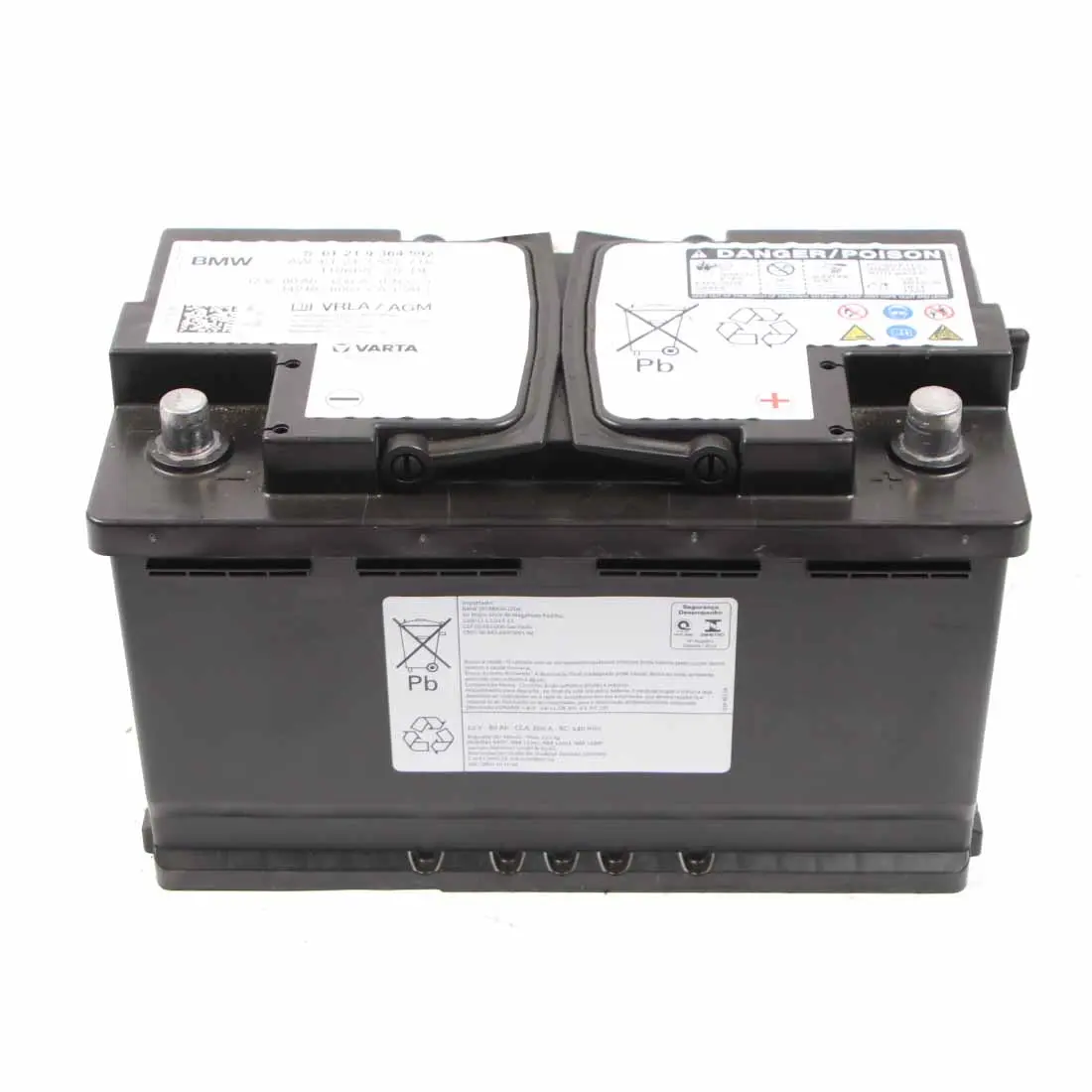 BMW Varta VRLA / AGM 12V Accumulator Battery 80Ah 800A 7555718