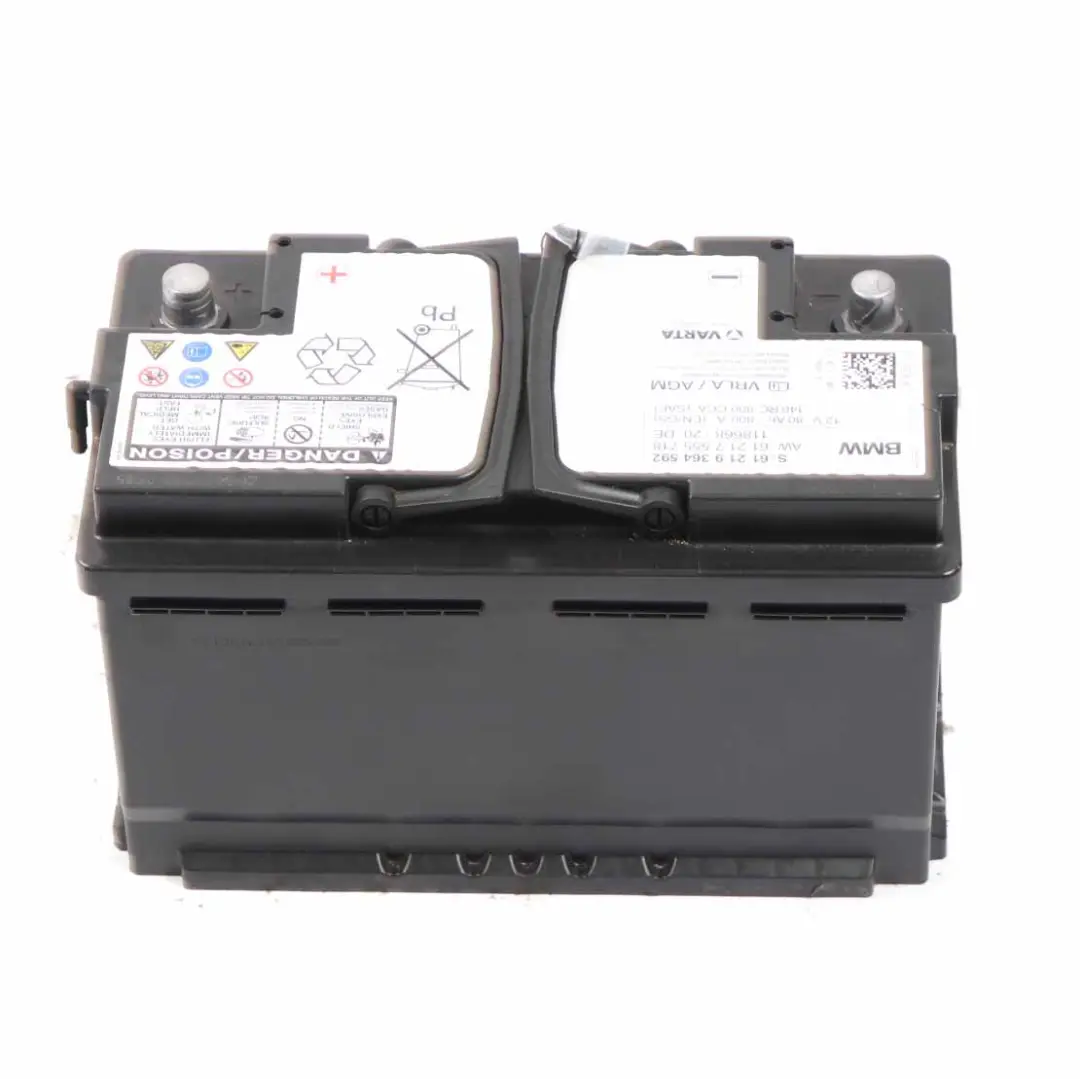 BMW Varta VRLA / AGM 12V Accumulator Battery 80Ah 800A 7555718 - SKU 9364592 - Part number 9364592