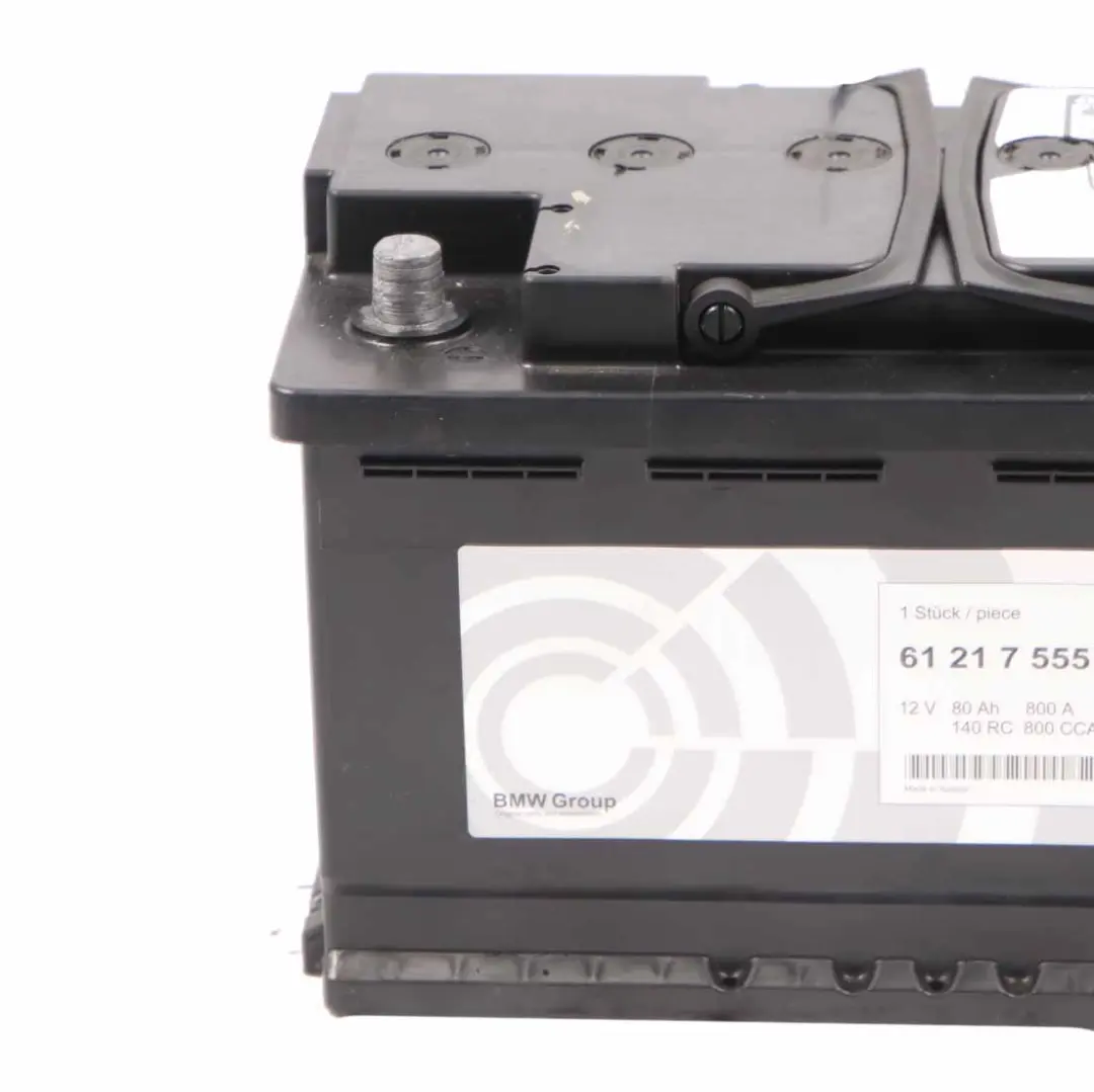 VRLA / AGM 12V Accumulator Battery 80Ah 800A 7555719 to BMW with Part number 9364593 BMW VRLA / AGM 12V Accumulator Battery 80Ah 800A 7555719 - SKU 9364593 - Part number 9364593