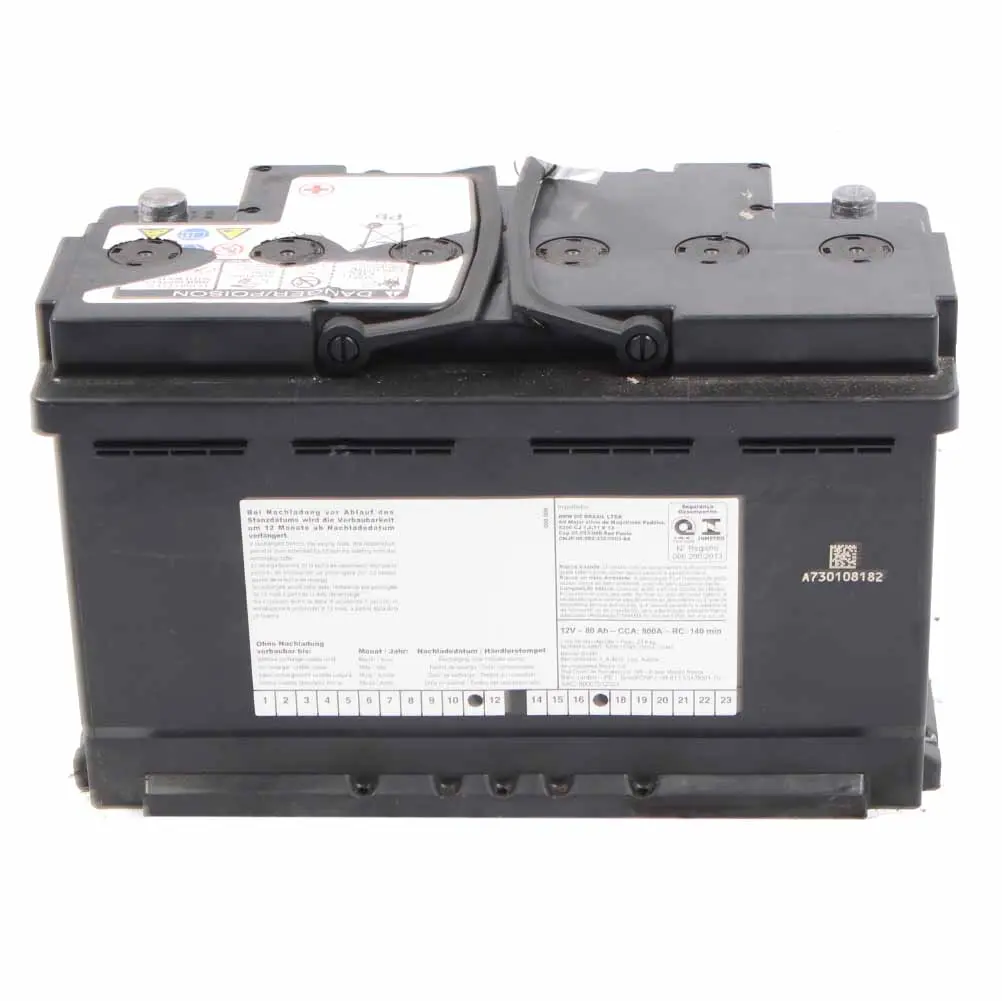 BMW VRLA / AGM 12V Accumulator Battery 80Ah 800A 7555719 - SKU 9364593 - Part number 9364593