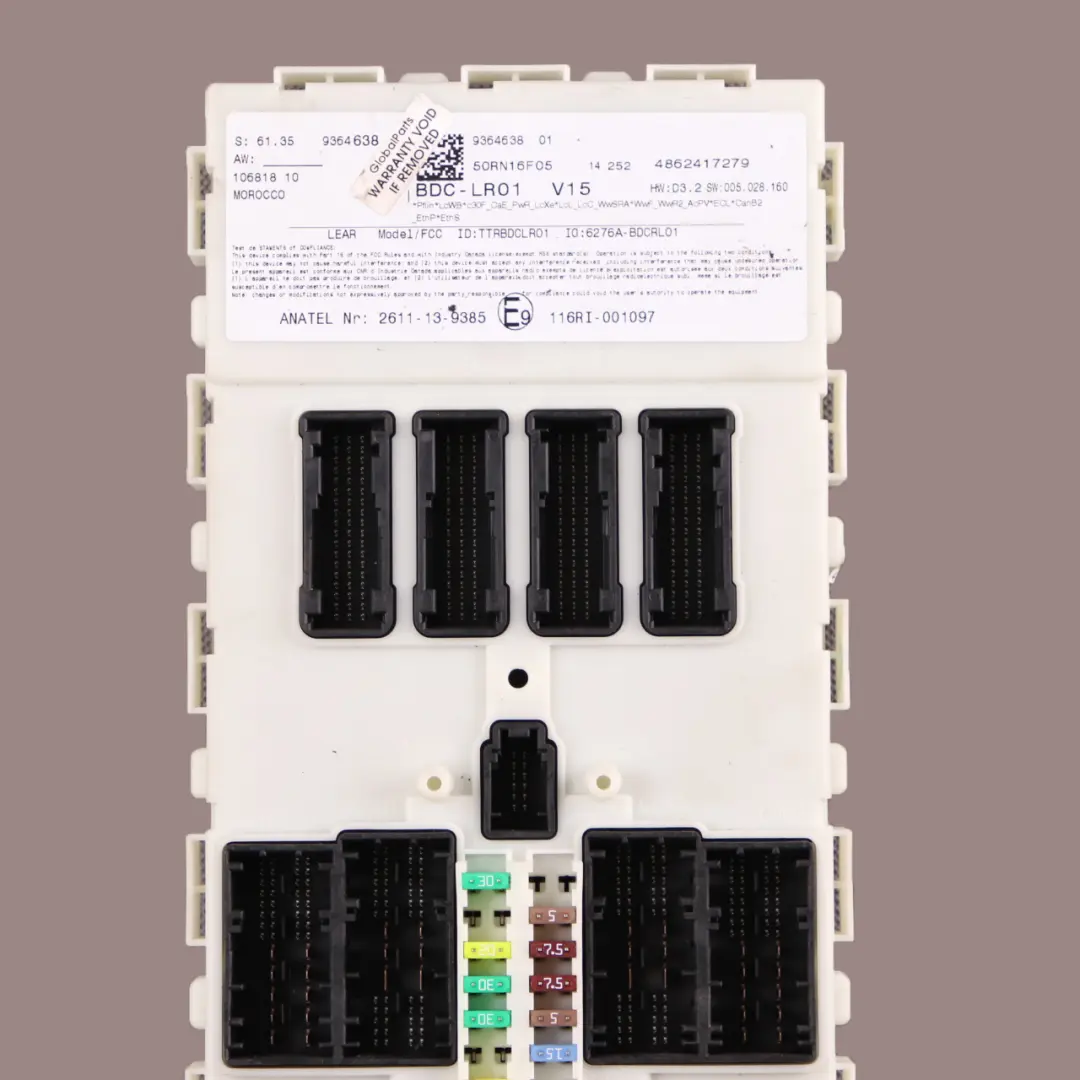 ECU Body Domain Controller BDC Module Mini Cooper One F54 F55 F56 F60 - SKU 9364638 - Part number 9364638