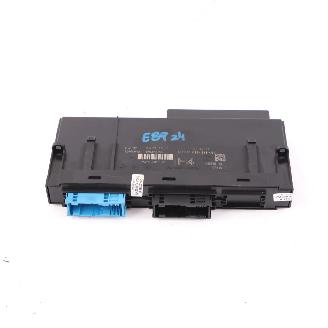 BMW Z4 E89 ECU Body Control Modul Anschlussdose H2 PL2RR JBBFE IIIR - SKU 9364818 - Teilenummer 9364818