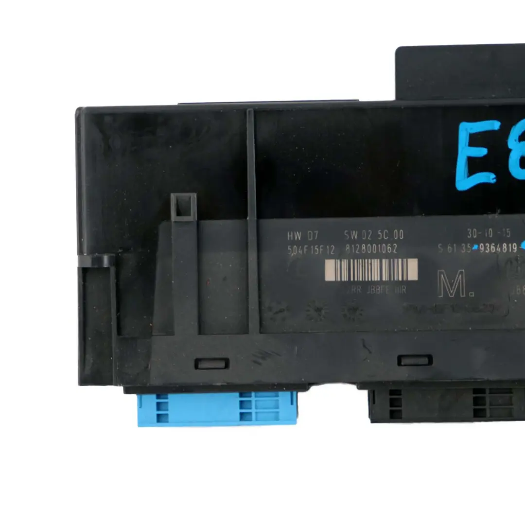 ECU Body Control Module M Junction Box PL2RR JBBFE IIIR to BMW 1 Series E82 with Part number 9364819 BMW 1 Series E82 ECU Body Control Module M Junction Box PL2RR JBBFE IIIR - SKU 9364819-1 - Part number 9364819
