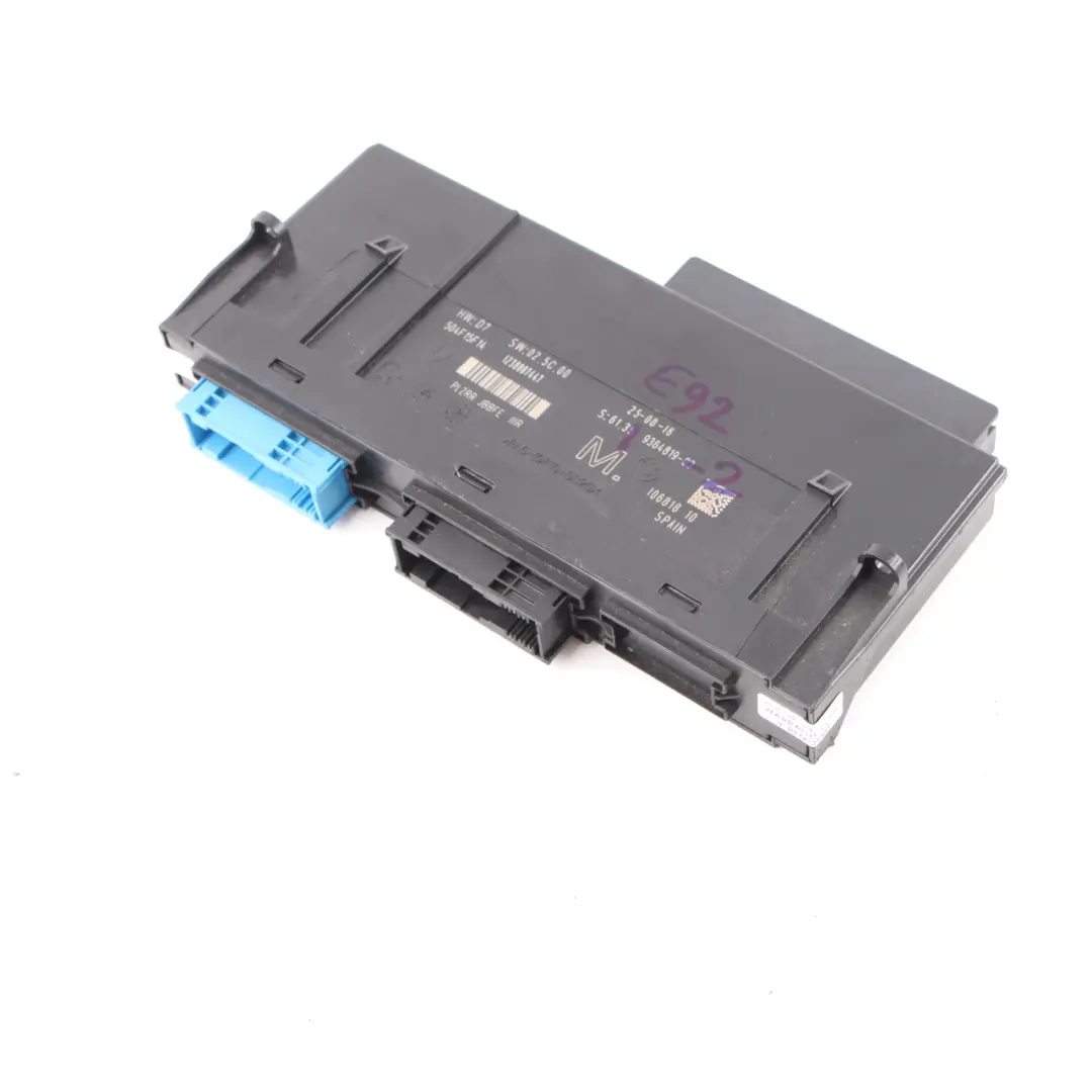 BMW E92 ECU Body Control Module M Junction Box PL2RR JBBFE IIIR - SKU 9364819-2 - Part number 9364819