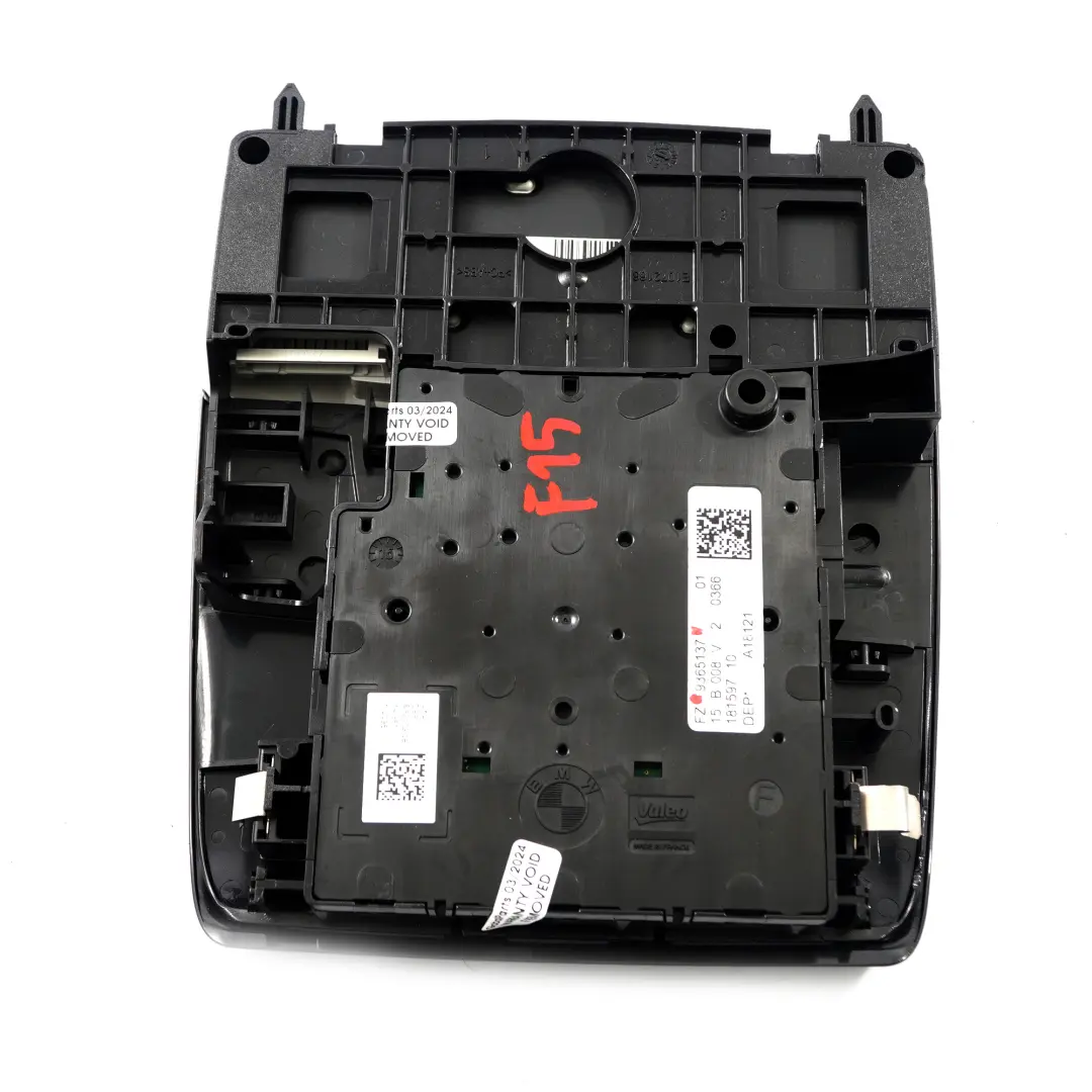 Luz techo BMW X5 F15 F45 X1 F48 lectura delantera Interruptor interior para con número de pieza 9365137 Luz techo BMW X5 F15 F45 X1 F48 lectura delantera Interruptor interior - SKU 9365137 - Número de pieza 9365137