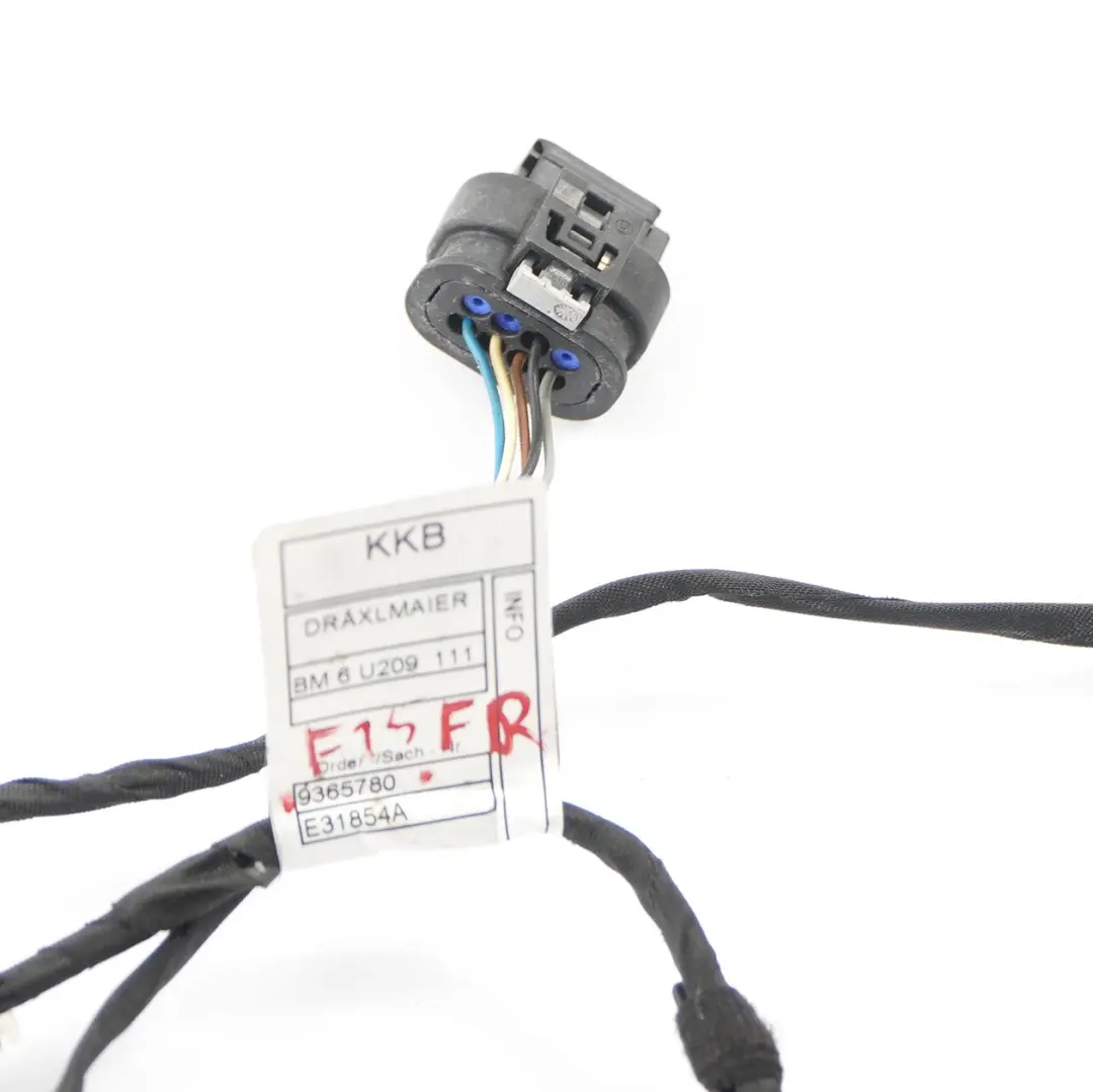 BMW X5 F15 Wiring Front Right O/S Door Harness Loom - SKU 9365780 - Part number 9365780