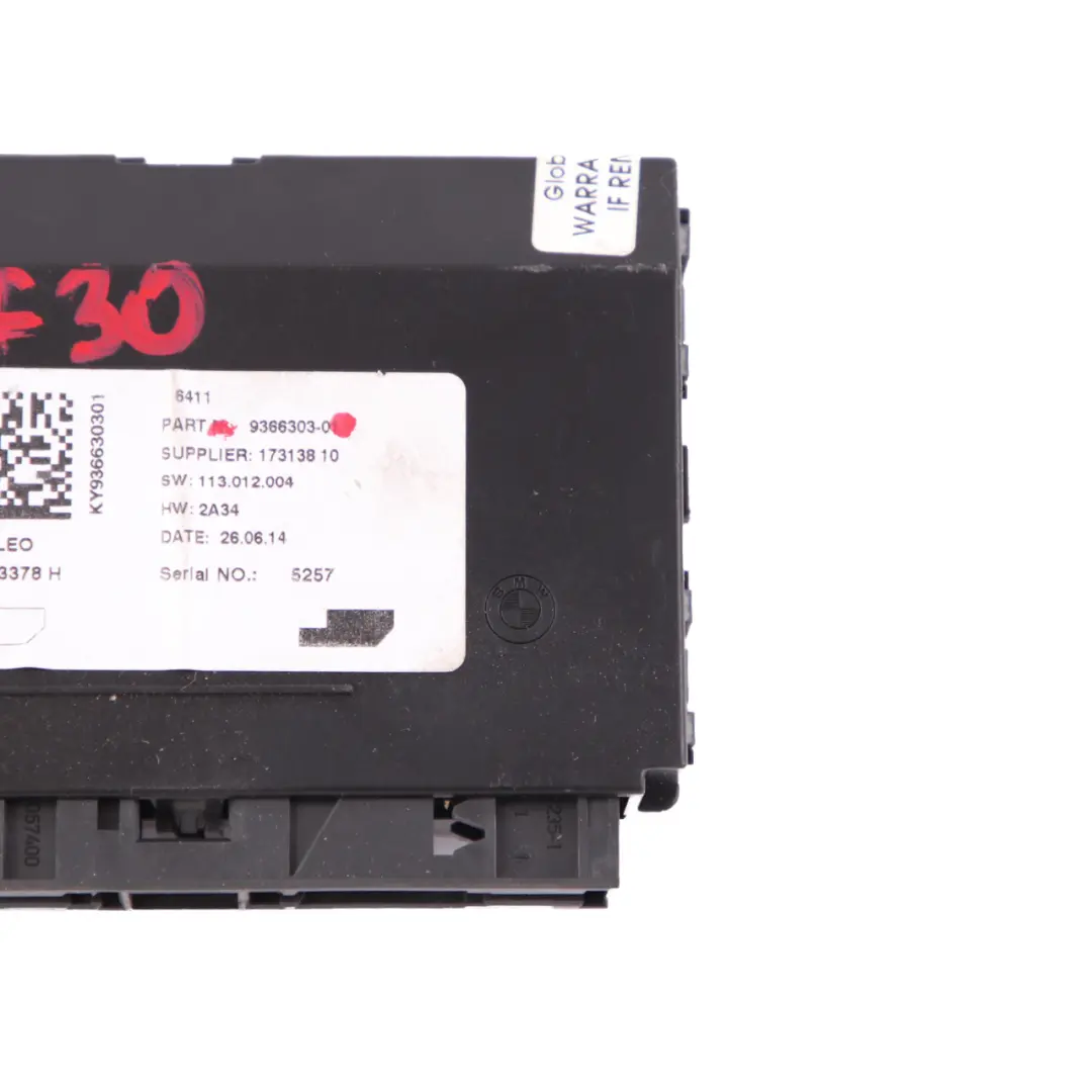 Control Unit Automatic Air Conditioning Module to BMW F20 F21 F30 F31 F32 with Part number 9366303 BMW F20 F21 F30 F31 F32 Control Unit Automatic Air Conditioning Module - SKU 9366303 - Part number 9366303