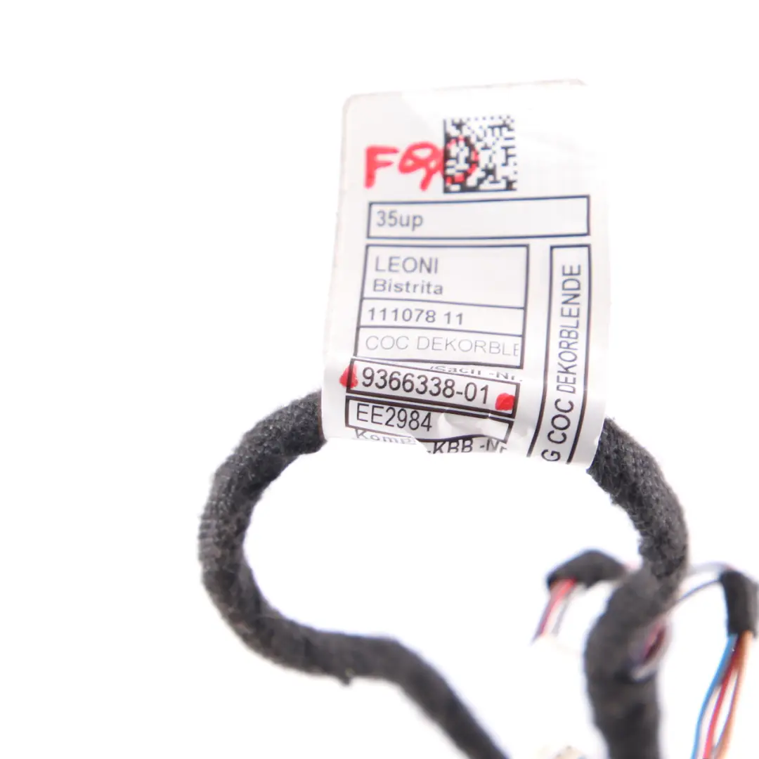 Cableado salpicadero BMW G30 G31 Mazo cables consola central delantera para con número de pieza 9366338 Cableado salpicadero BMW G30 G31 Mazo cables consola central delantera - SKU 9366338 - Número de pieza 9366338