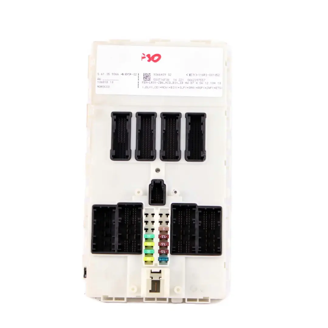BMW F20 F21 F22 F30 F31 F32 F36 Modul Steuergerät FEM - SKU 9366409 - Teilenummer 9366409