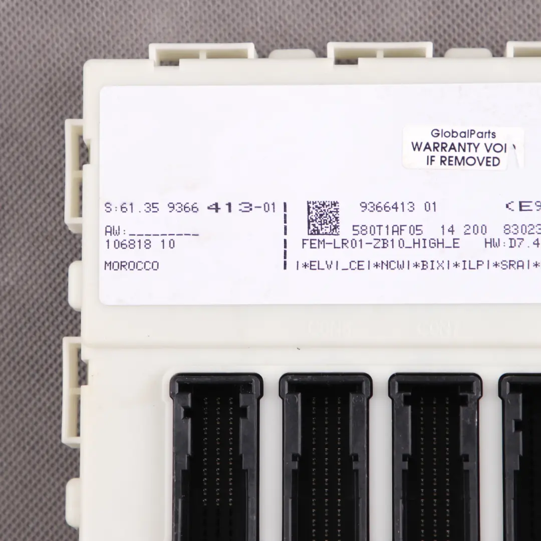 FEM Module BMW F20 F21 F22 F30 F32 ECU Boîte à fusibles l'unité contrôle pour à propos du numéro de pièce 9366413 FEM Module BMW F20 F21 F22 F30 F32 ECU Boîte à fusibles l'unité contrôle - SKU 9366413 - Numéro de pièce 9366413