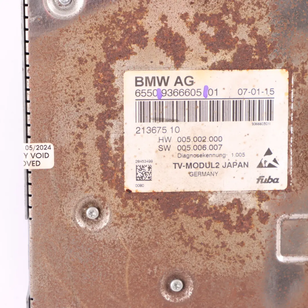 BMW F10 F11 F13 F30 F32 F80 F82 F83 Control Unit Module Japan ECU - SKU 9366605 - Part number 9366605