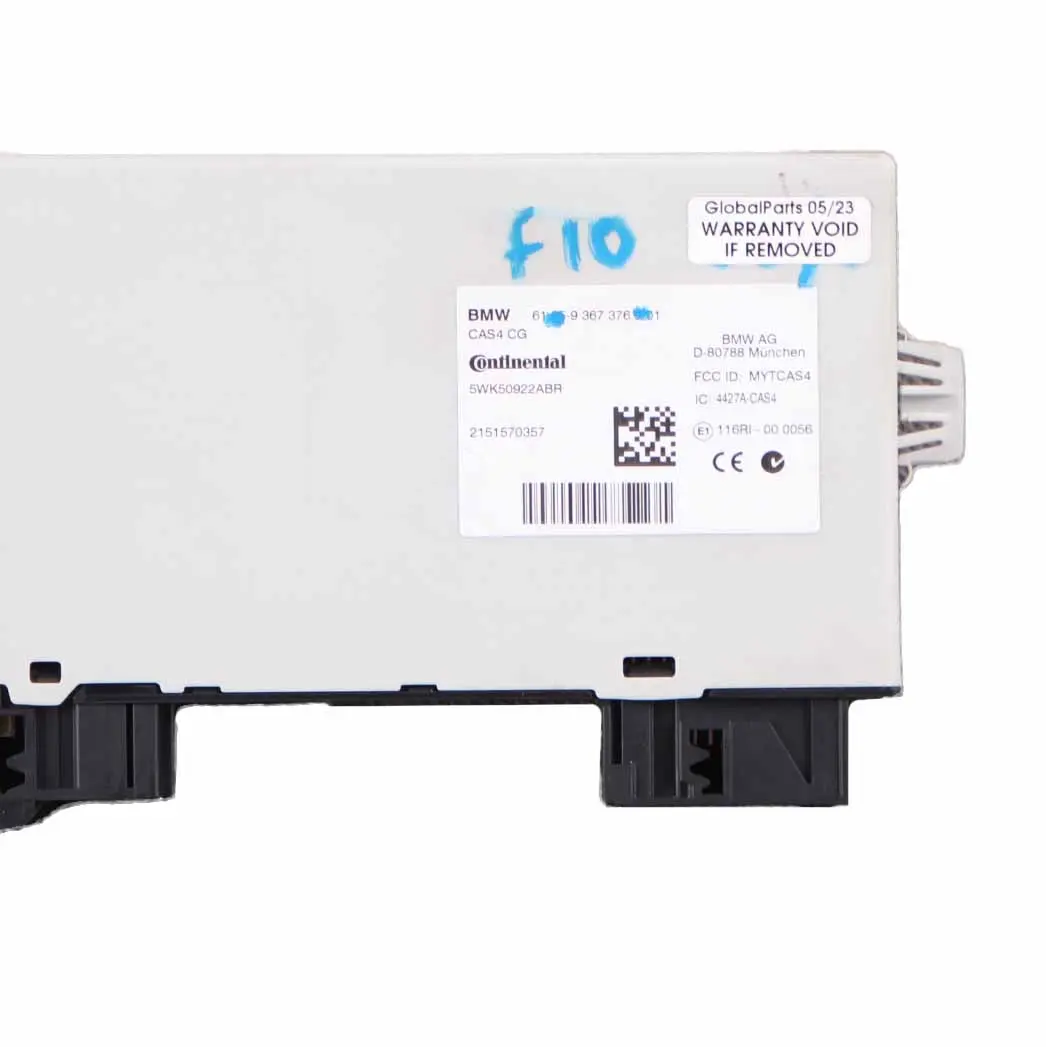  Control Unit BMW F01 F02 F07 F10 F11 CAS4 Key Reading Module - SKU 9367376 - Part number 9367376