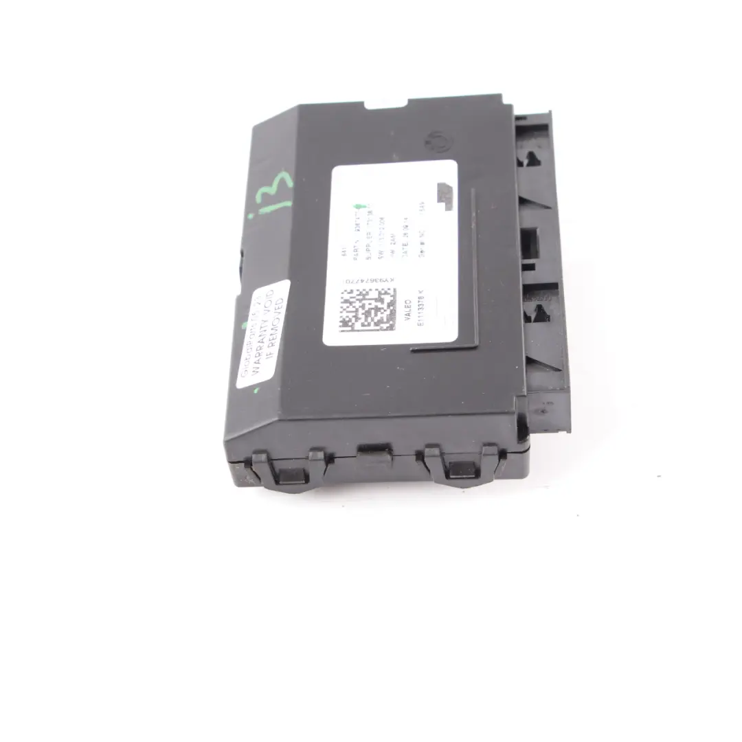 Control Unit Module ECU Valeo to BMW i3 I01 with Part number 9367477 BMW i3 I01 Control Unit Module ECU Valeo - SKU 9367477 - Part number 9367477
