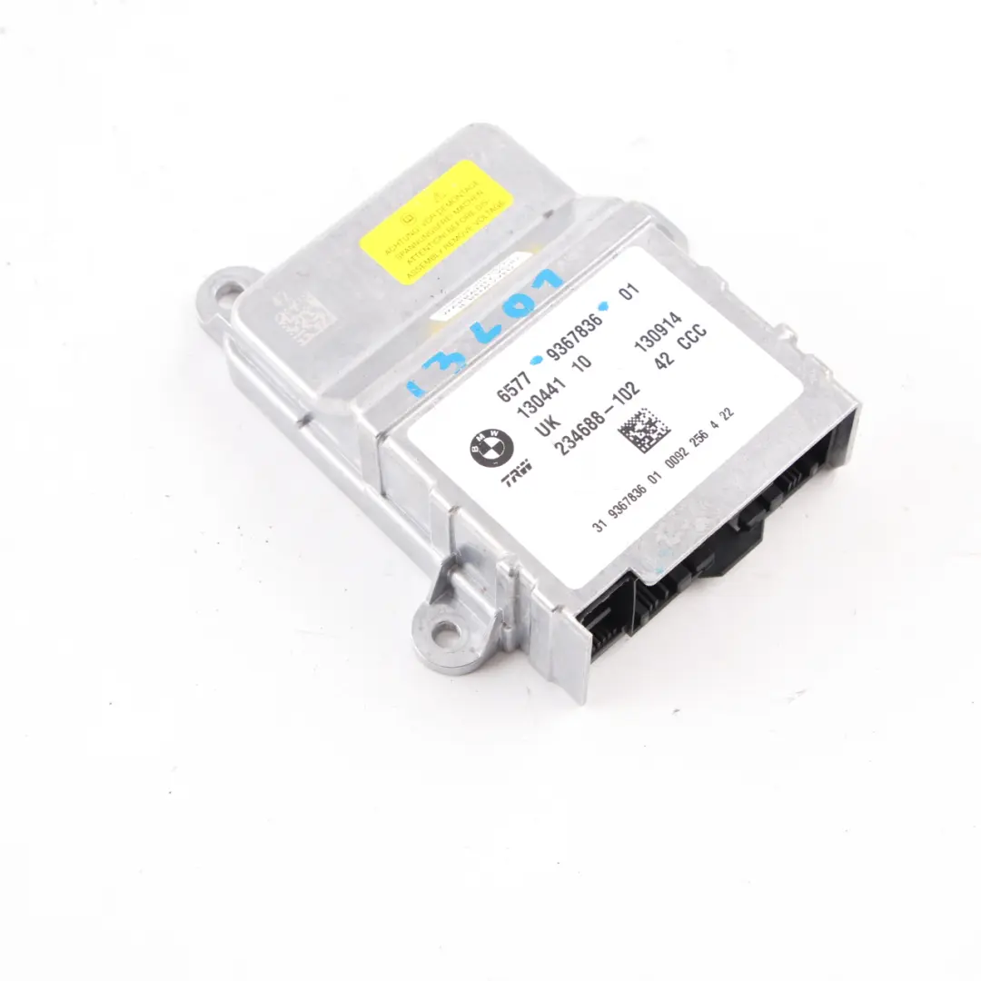 Airbag Module Front Air Bag Control Unit ECU to BMW i3 I01 with Part number 9367836 BMW i3 I01 Airbag Module Front Air Bag Control Unit ECU - SKU 9367836 - Part number 9367836