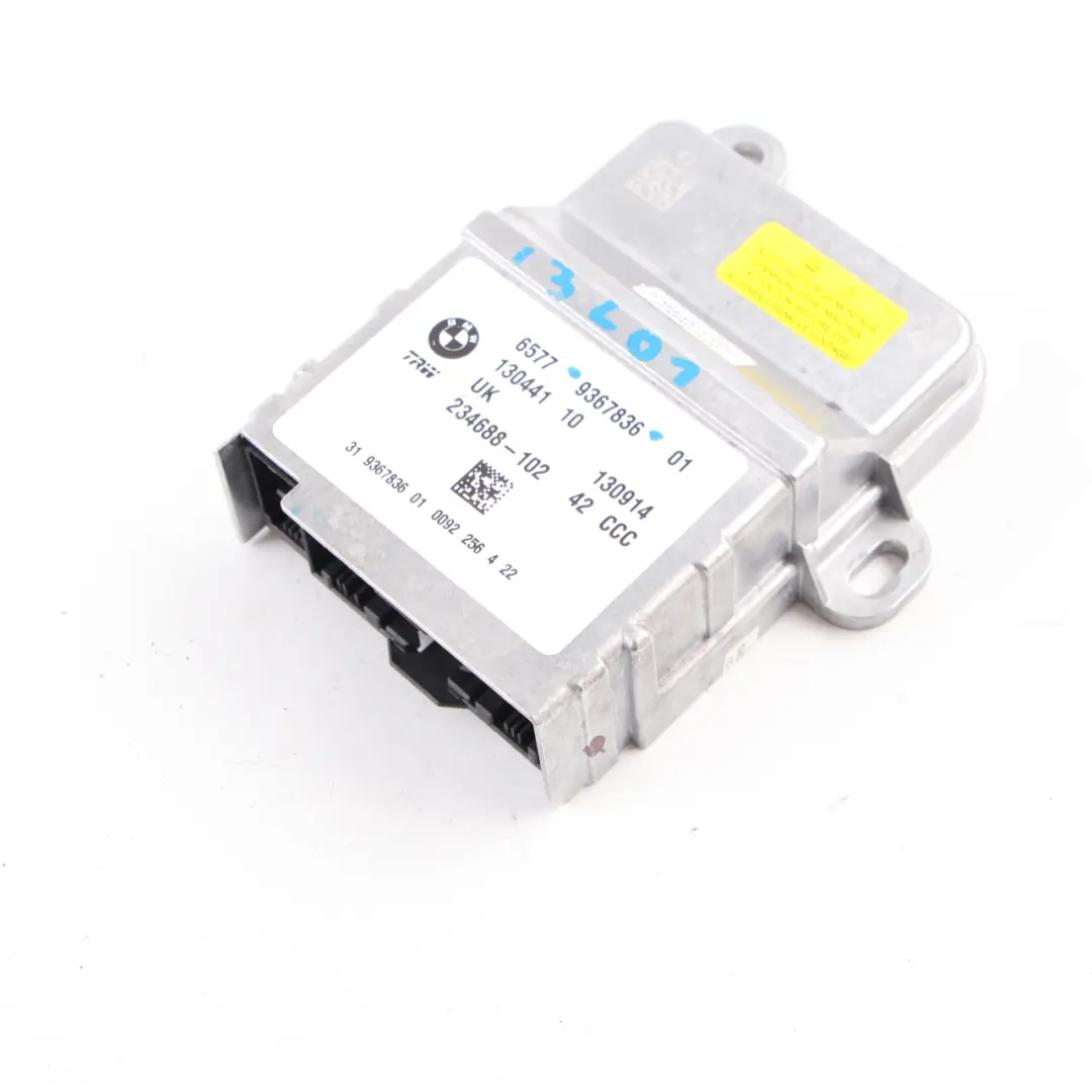 BMW i3 I01 Airbag Module Front Air Bag Control Unit ECU - SKU 9367836 - Part number 9367836