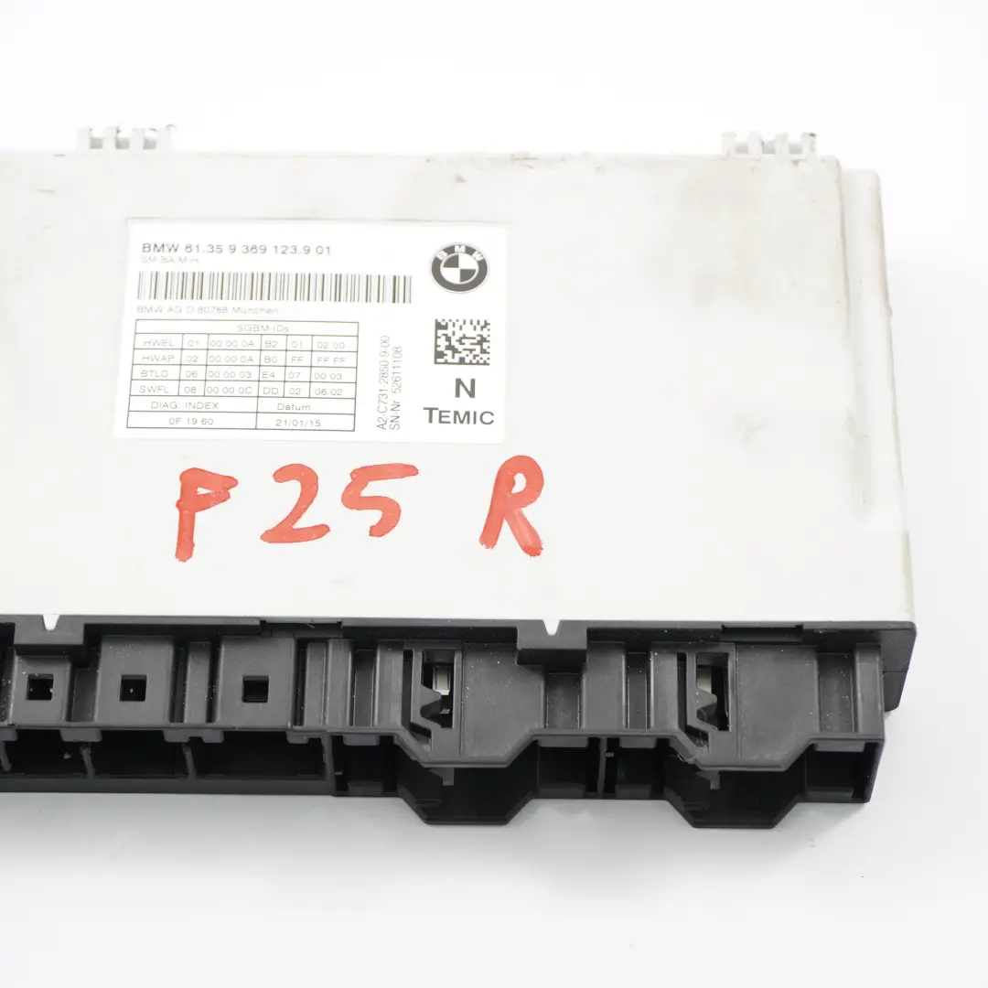 BMW X3 F25 Front Seat Control Unit Module ECU Left Right N/O/S - SKU 9369123 - Part number 9369123